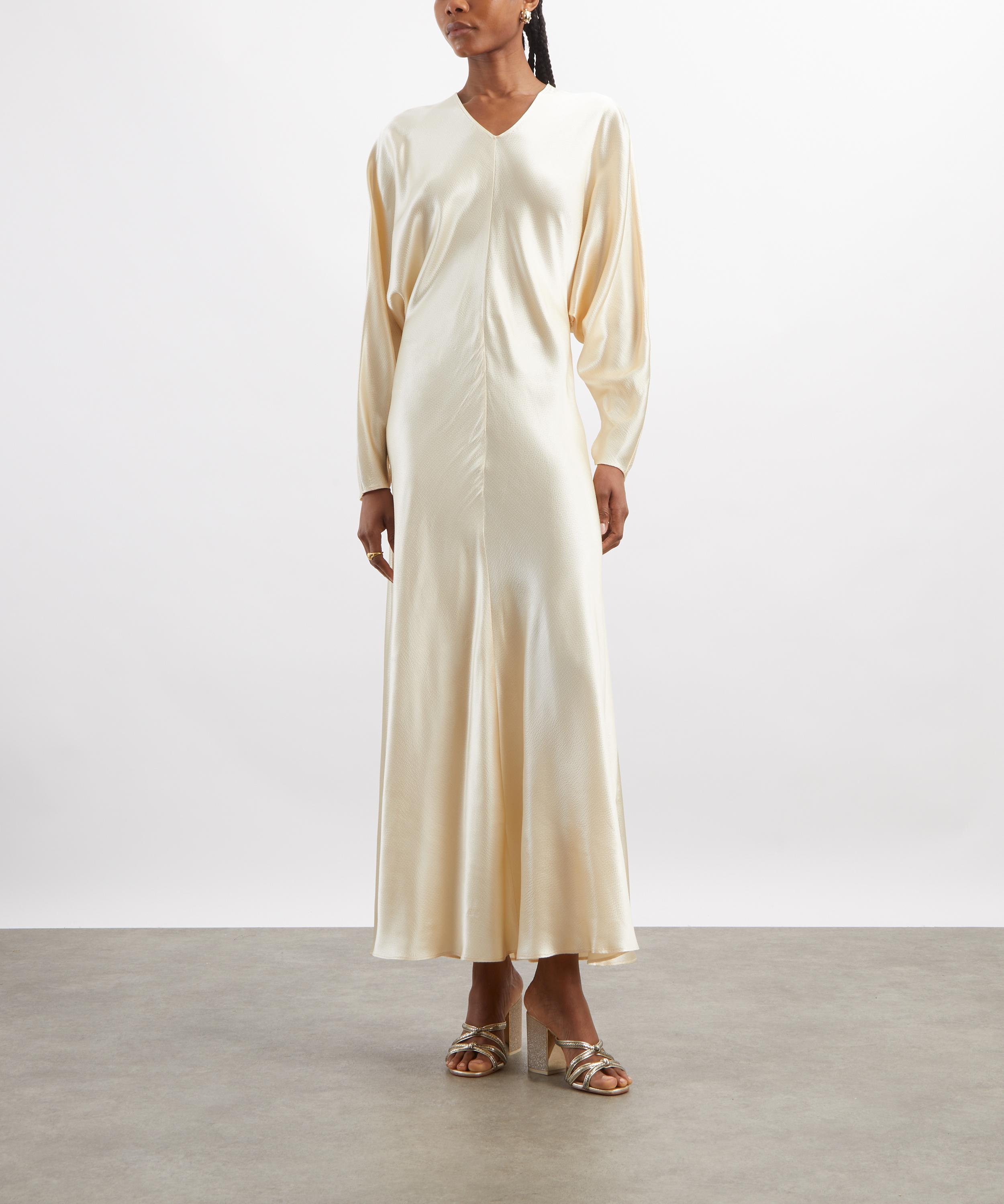 FFORME - Naomie Cream Satin Dress image number 2