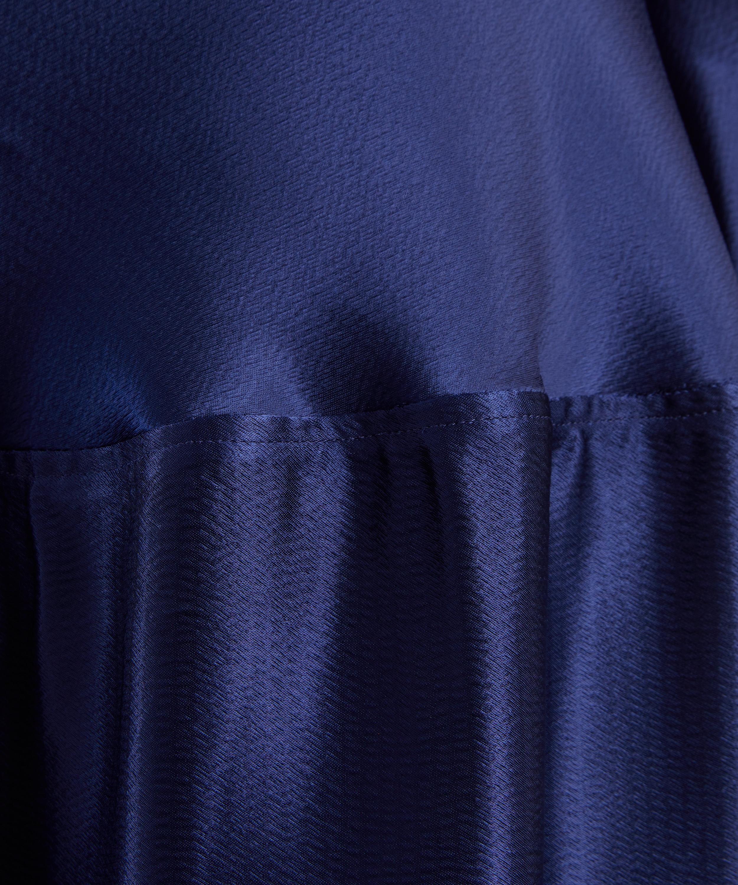 FFORME - Mila Prussian Blue Satin Gown image number 4