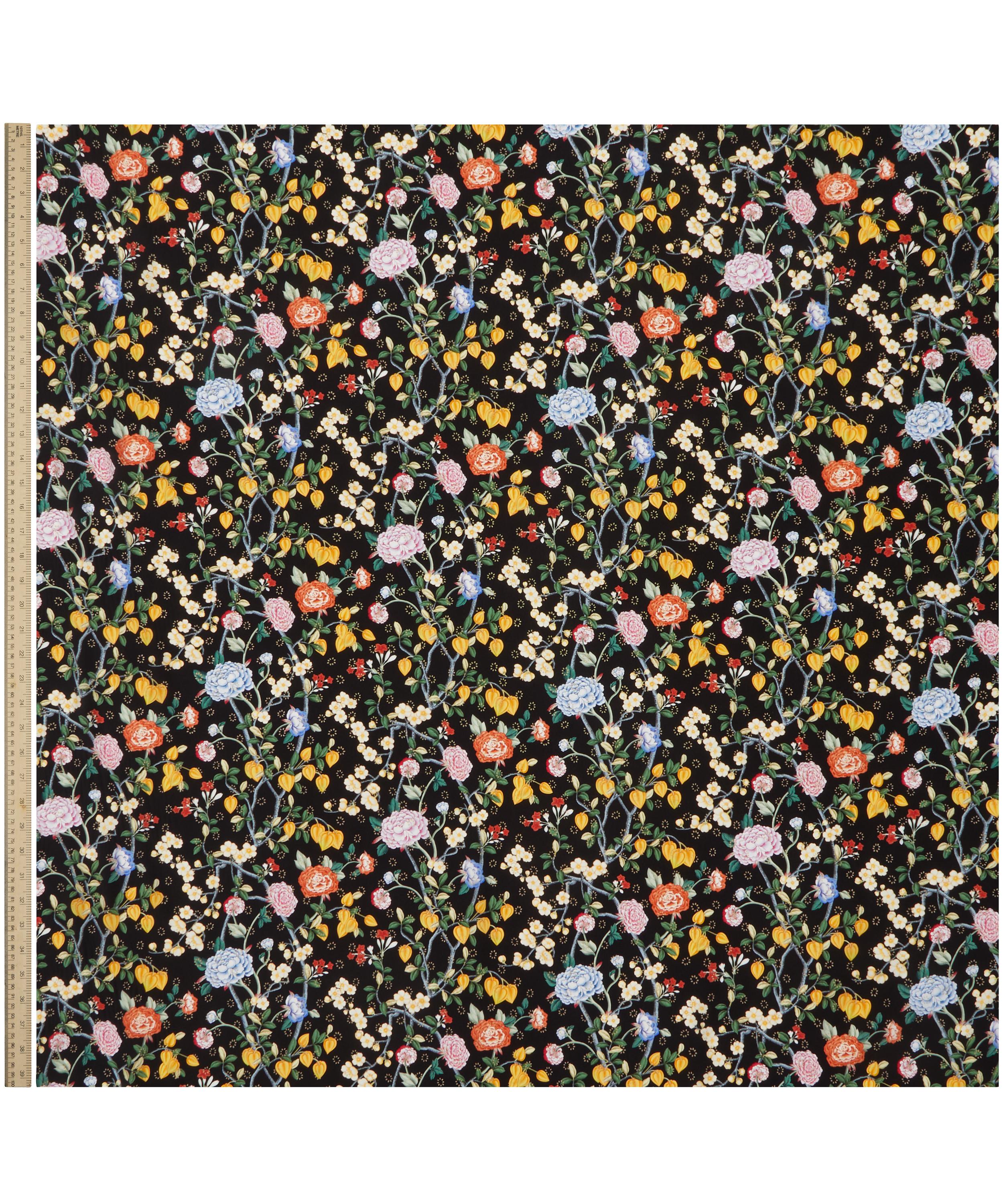 Liberty Fabrics - Chinoiserie Bloom Sun Metallics Crepe de Chine image number 1