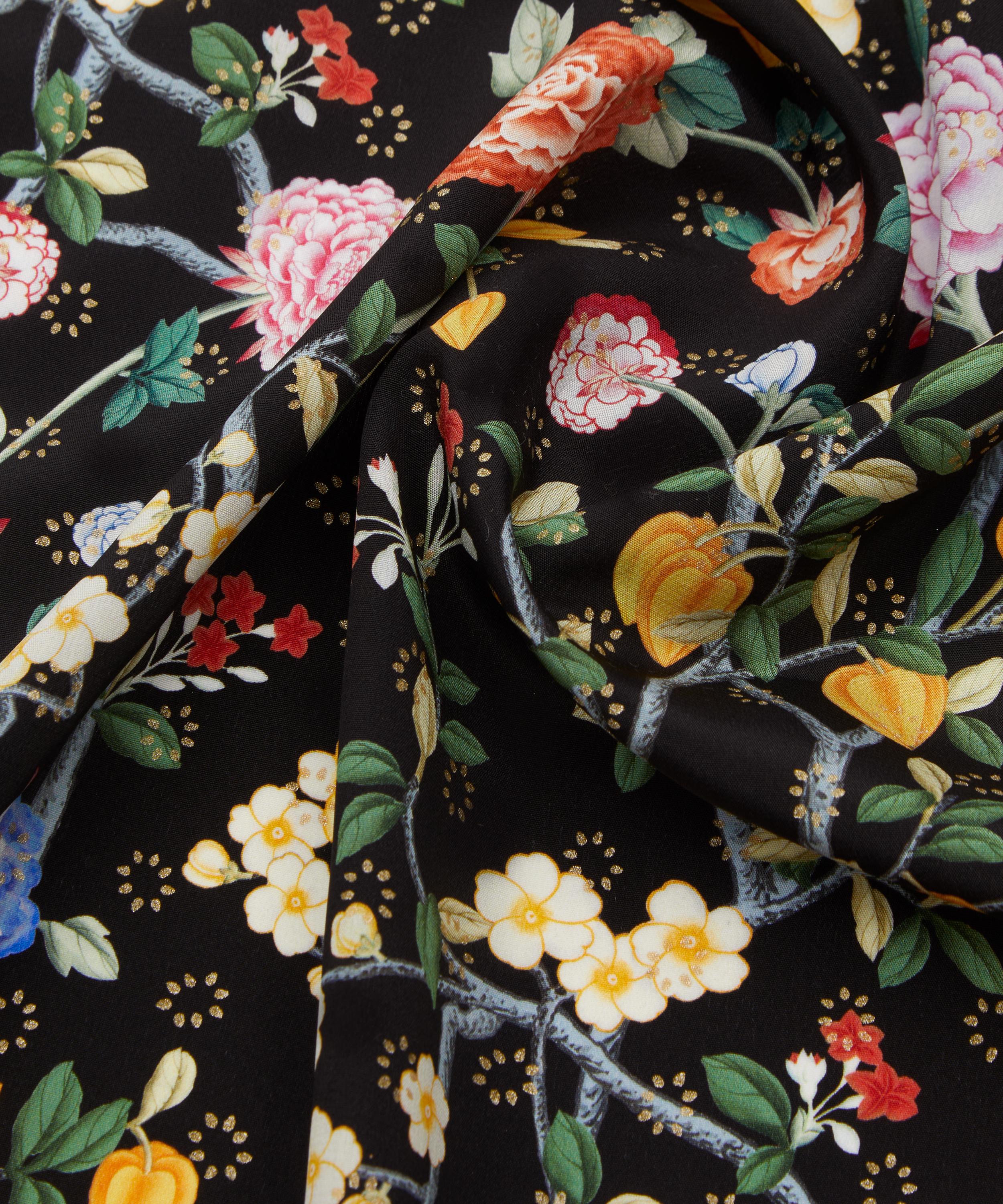Liberty Fabrics - Chinoiserie Bloom Sun Metallics Crepe de Chine image number 3
