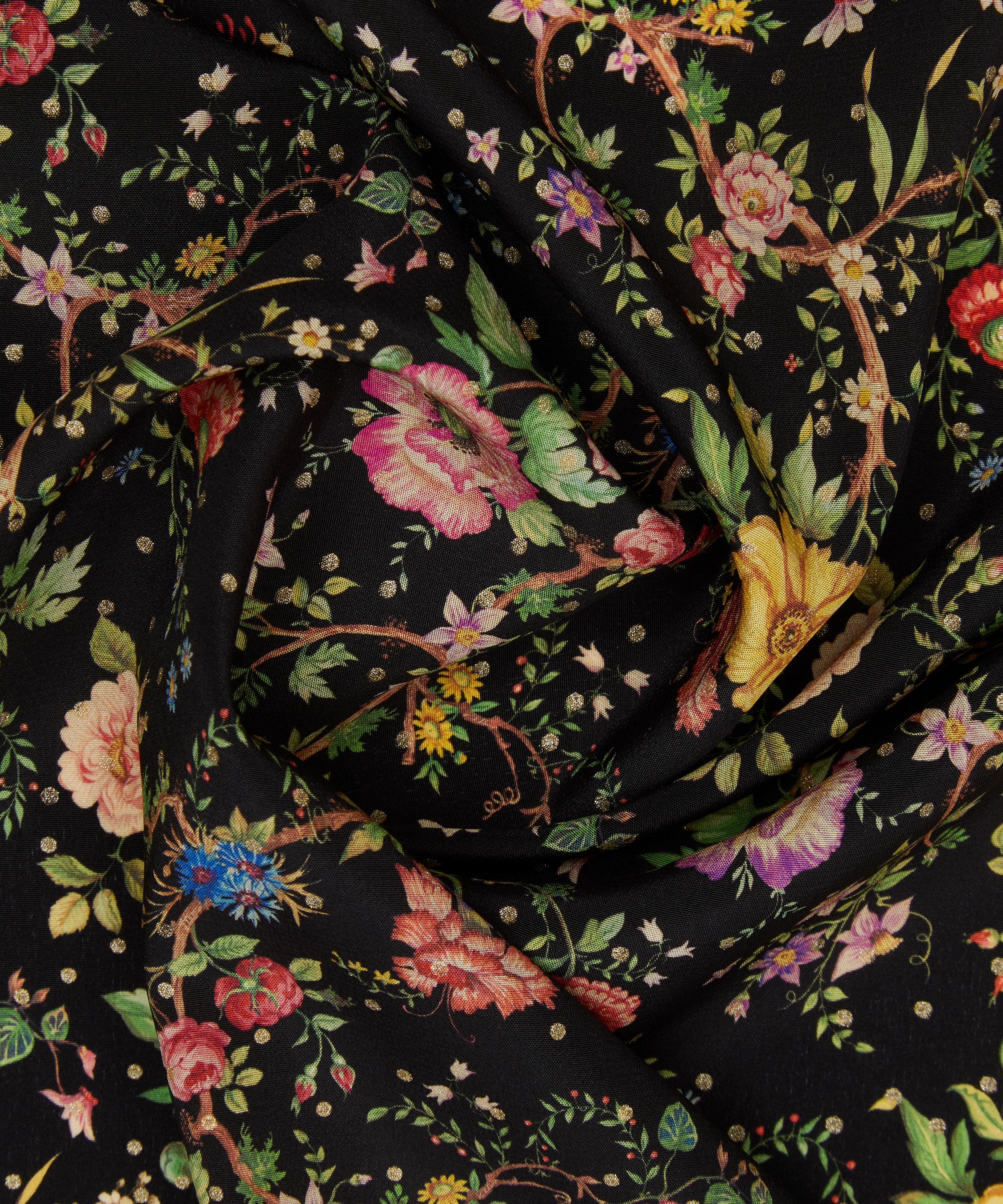 Liberty Fabrics - Archive Garden Spot Metallics Crepe de Chine image number 3