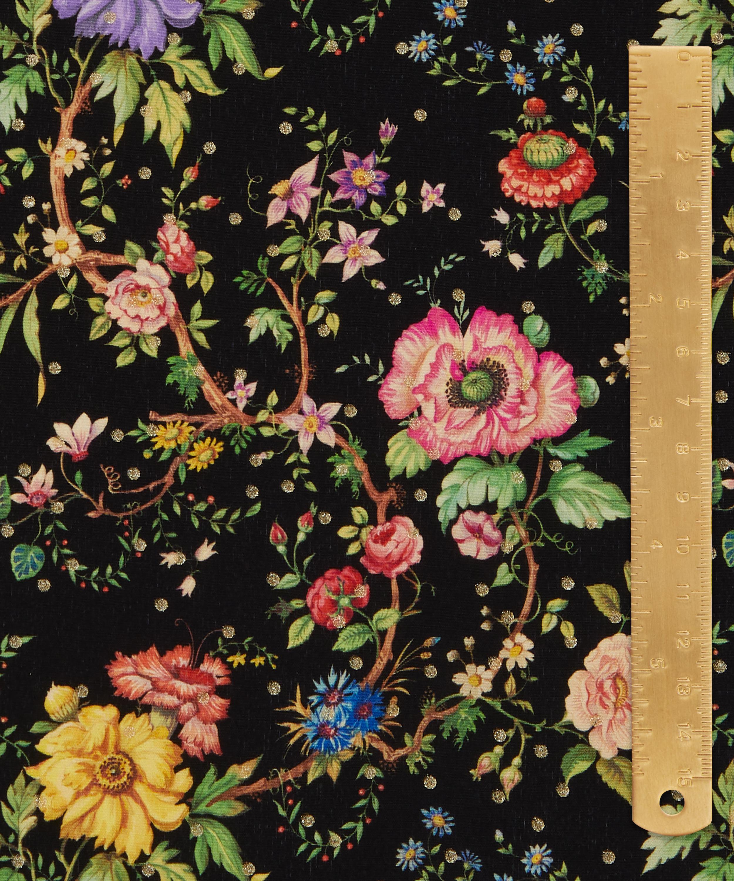 Liberty Fabrics - Archive Garden Spot Metallics Crepe de Chine image number 4