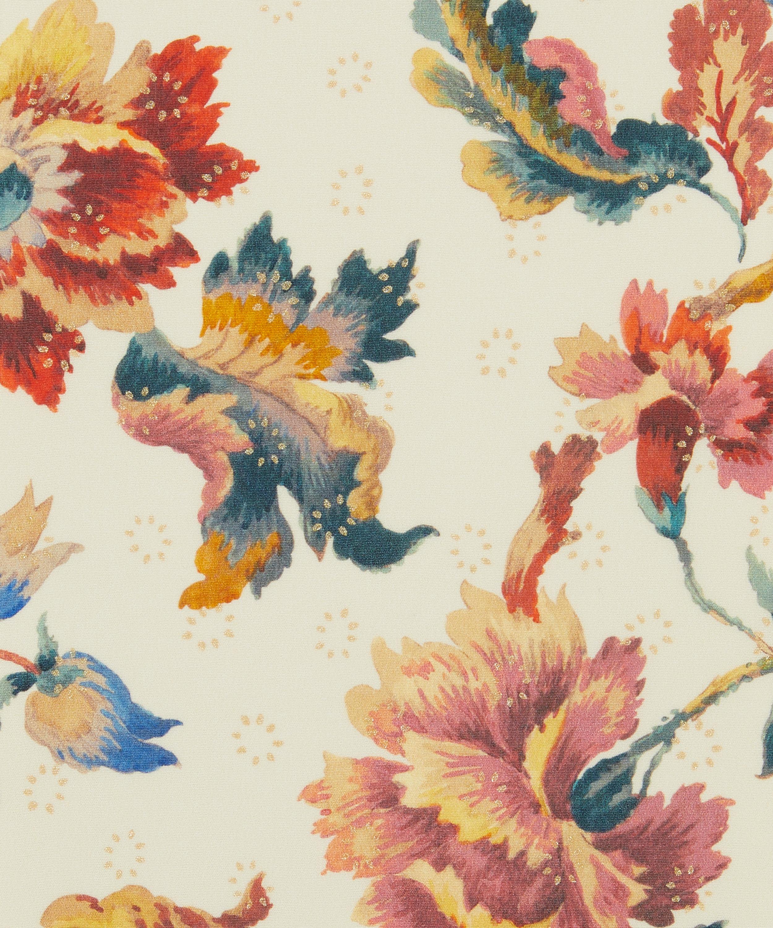 Liberty Fabrics - Embroidered Vine Sun Metallics Crepe de Chine