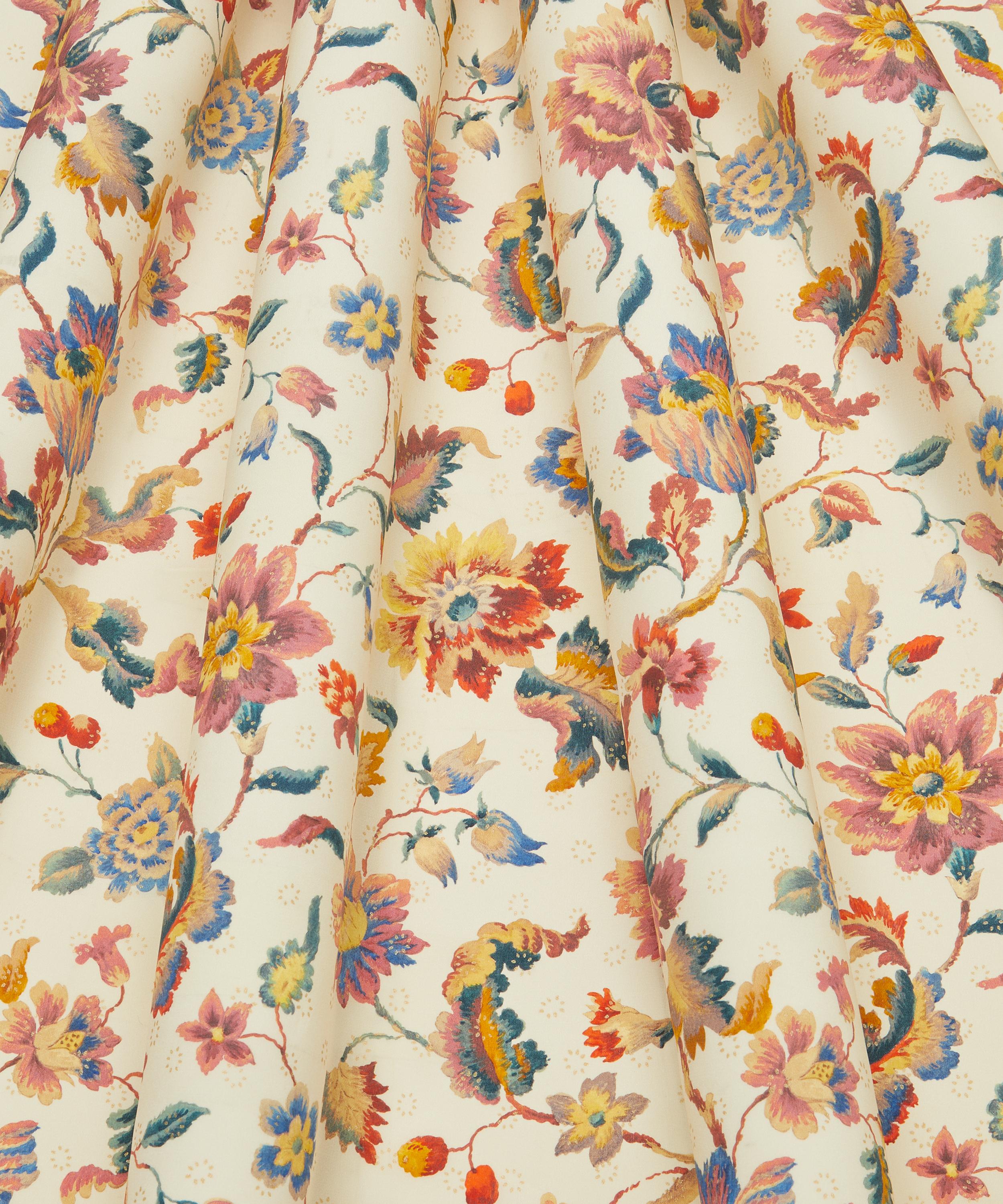 Liberty Fabrics - Embroidered Vine Sun Metallics Crepe de Chine image number 2