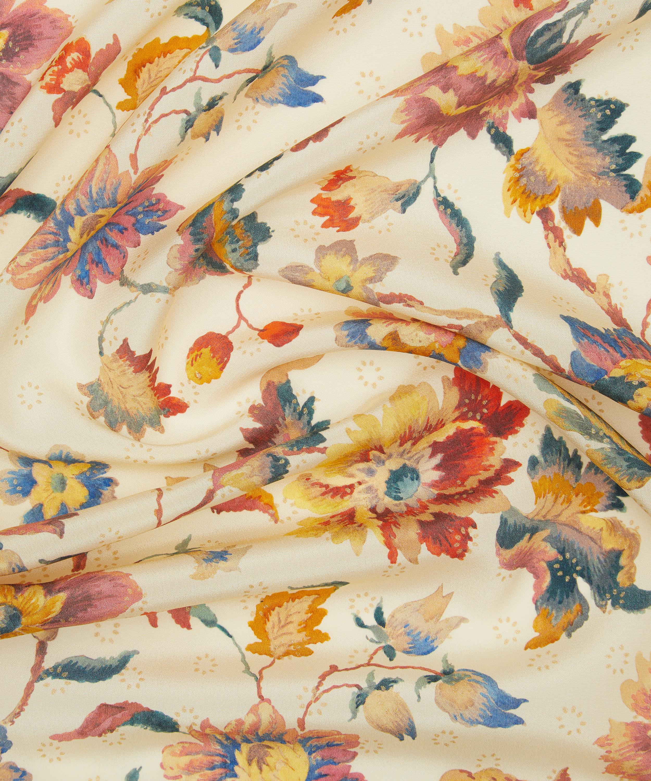 Liberty Fabrics - Embroidered Vine Sun Metallics Crepe de Chine image number 3