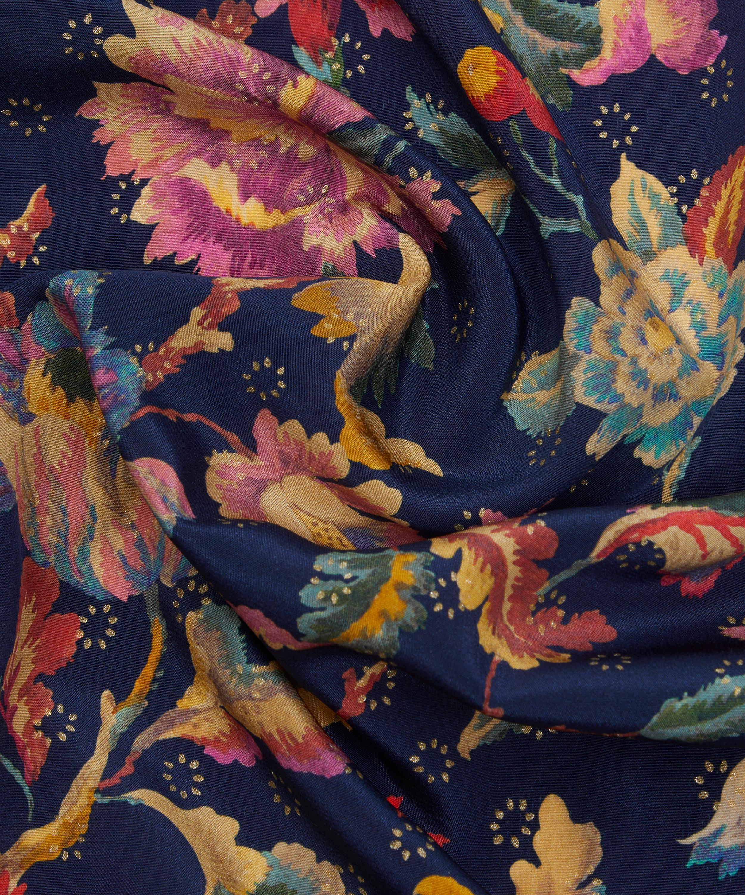 Liberty Fabrics - Embroidered Vine Sun Metallics Crepe de Chine image number 3