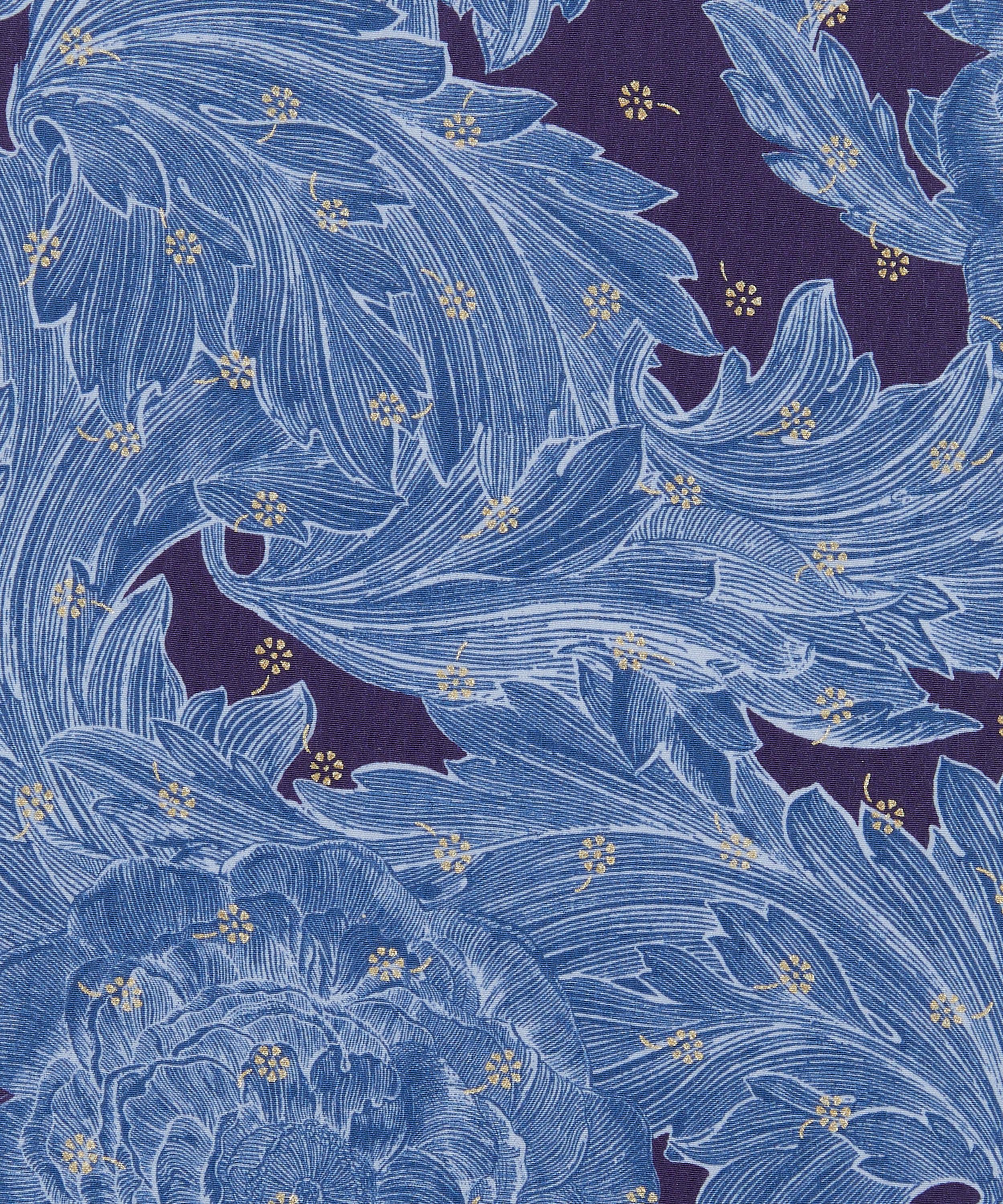 Liberty Fabrics - Etched Acanthus Blossom Metallics Crepe de Chine
