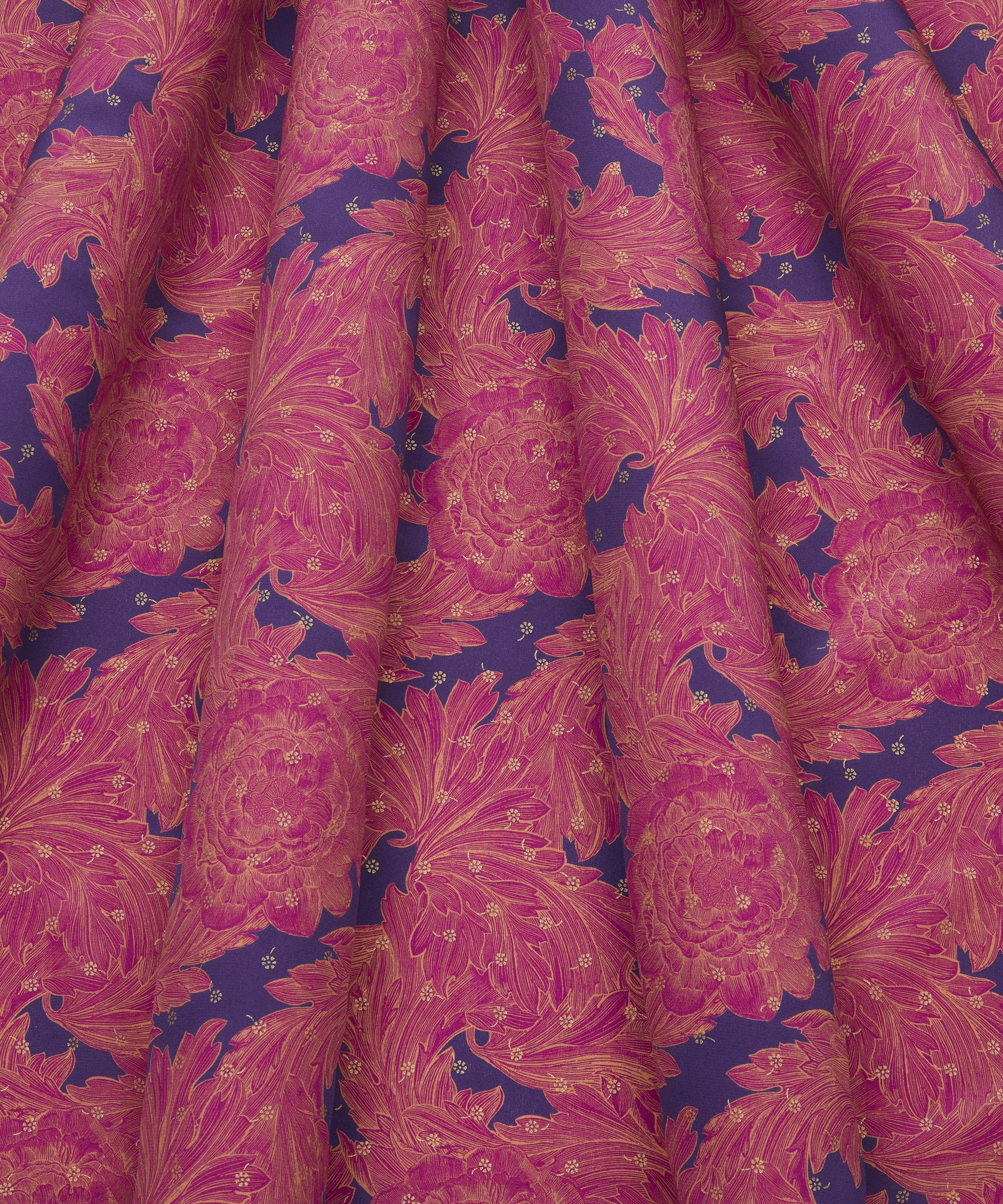 Liberty Fabrics - Etched Acanthus Blossom Metallics Crepe de Chine image number 2