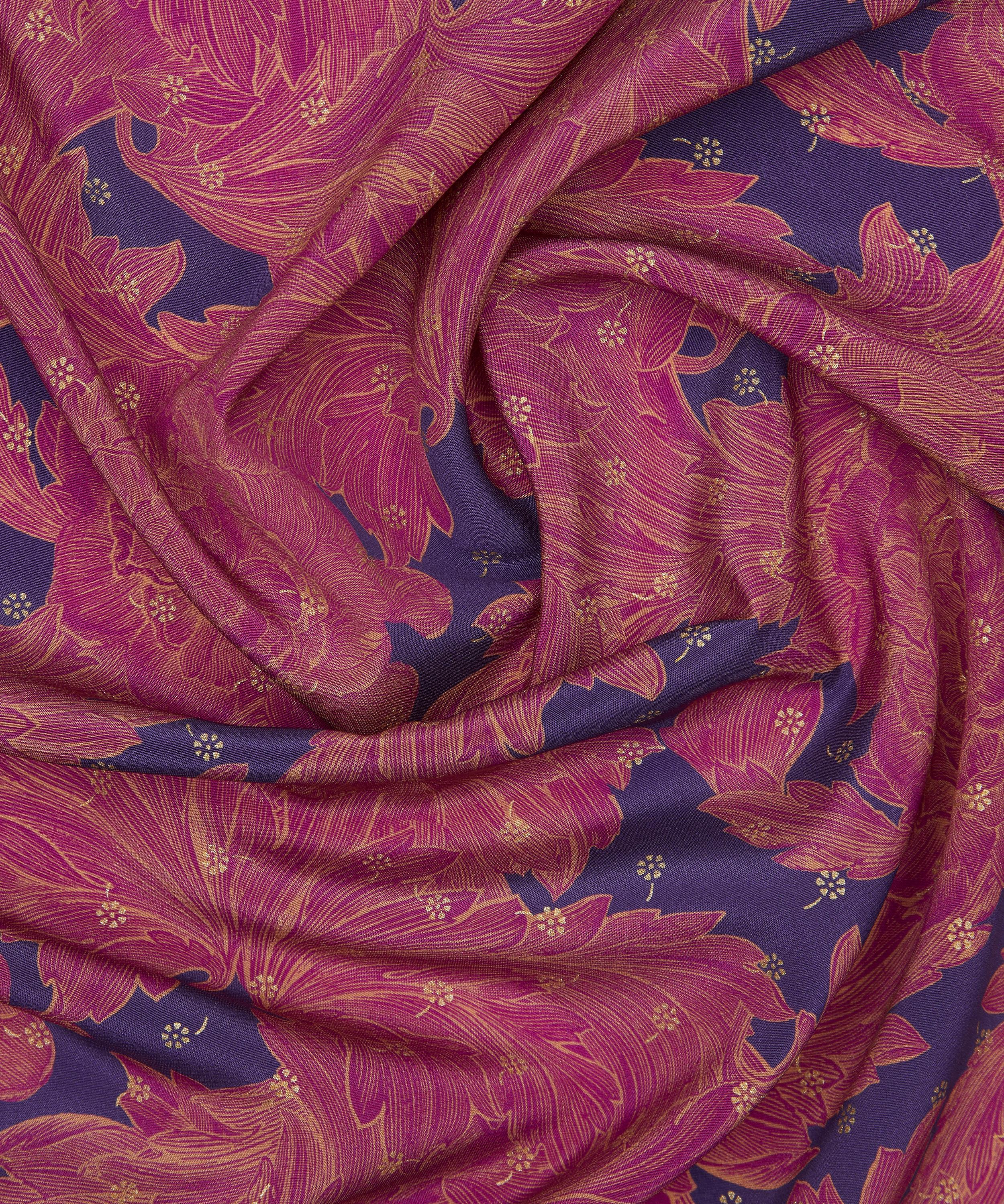 Liberty Fabrics - Etched Acanthus Blossom Metallics Crepe de Chine image number 3