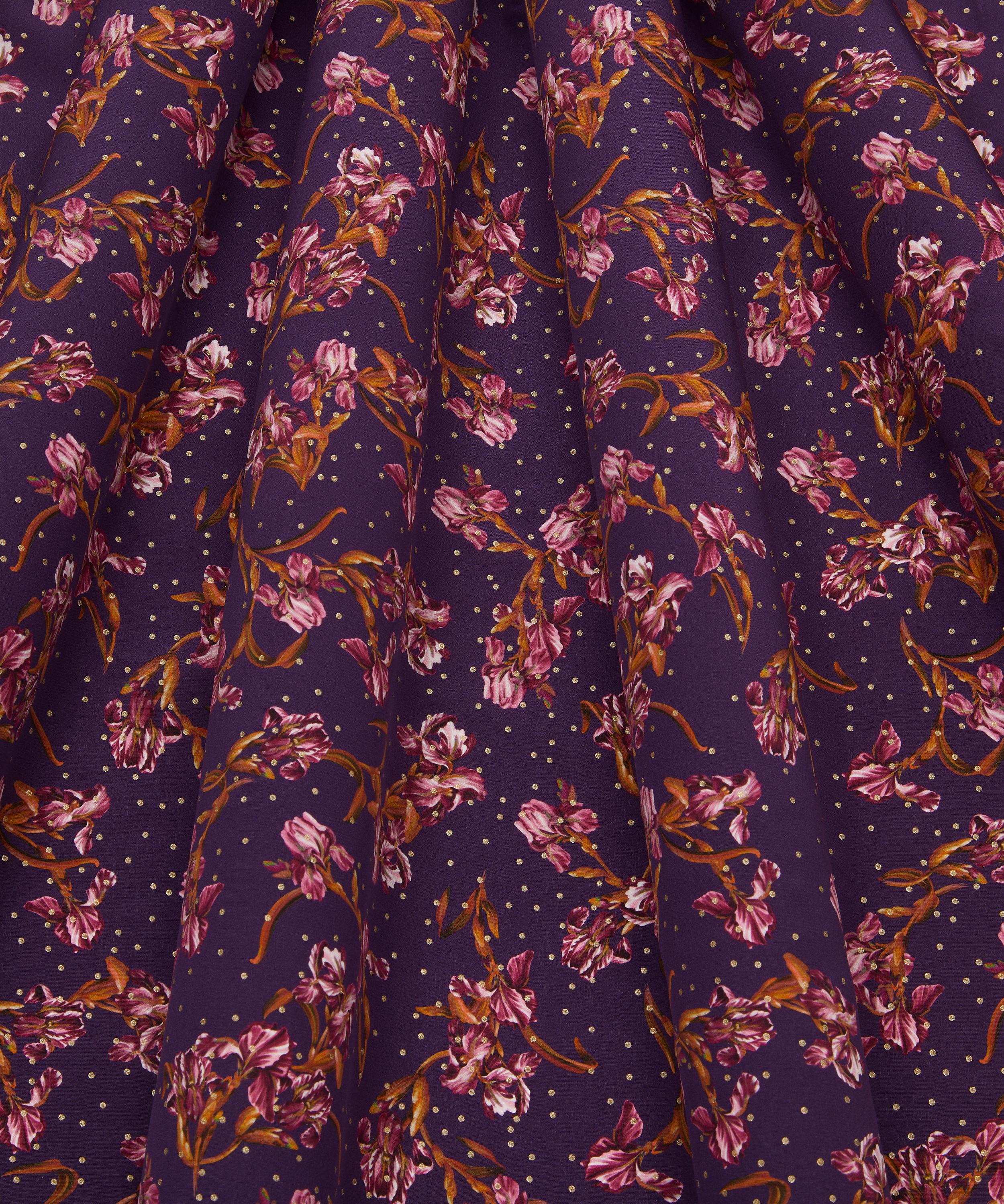 Liberty Fabrics - French Iris Spot Metallics Crepe de Chine image number 2