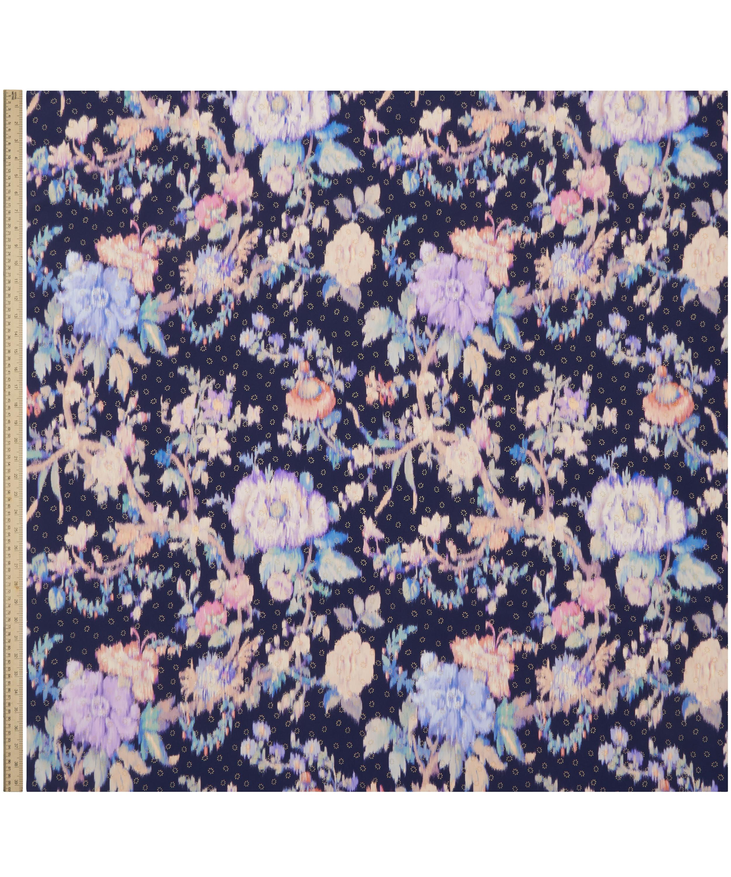 Liberty Fabrics - Ikat Garden Sun Metallics Crepe de Chine image number 1