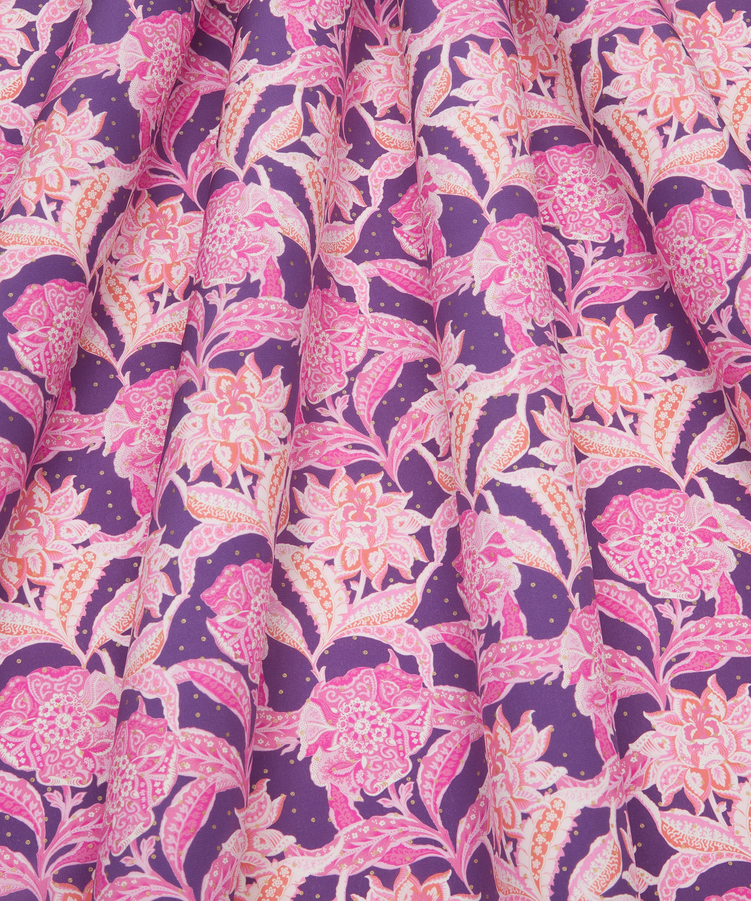 Liberty Fabrics - Floral Chintz Spot Metallics Crepe de Chine image number 2
