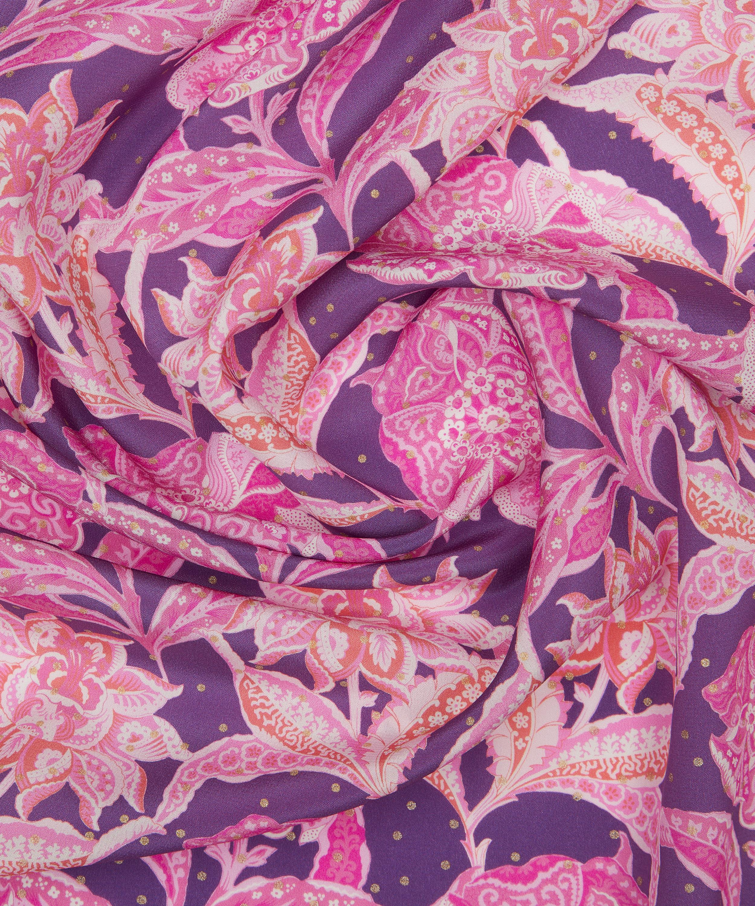 Liberty Fabrics - Floral Chintz Spot Metallics Crepe de Chine image number 3