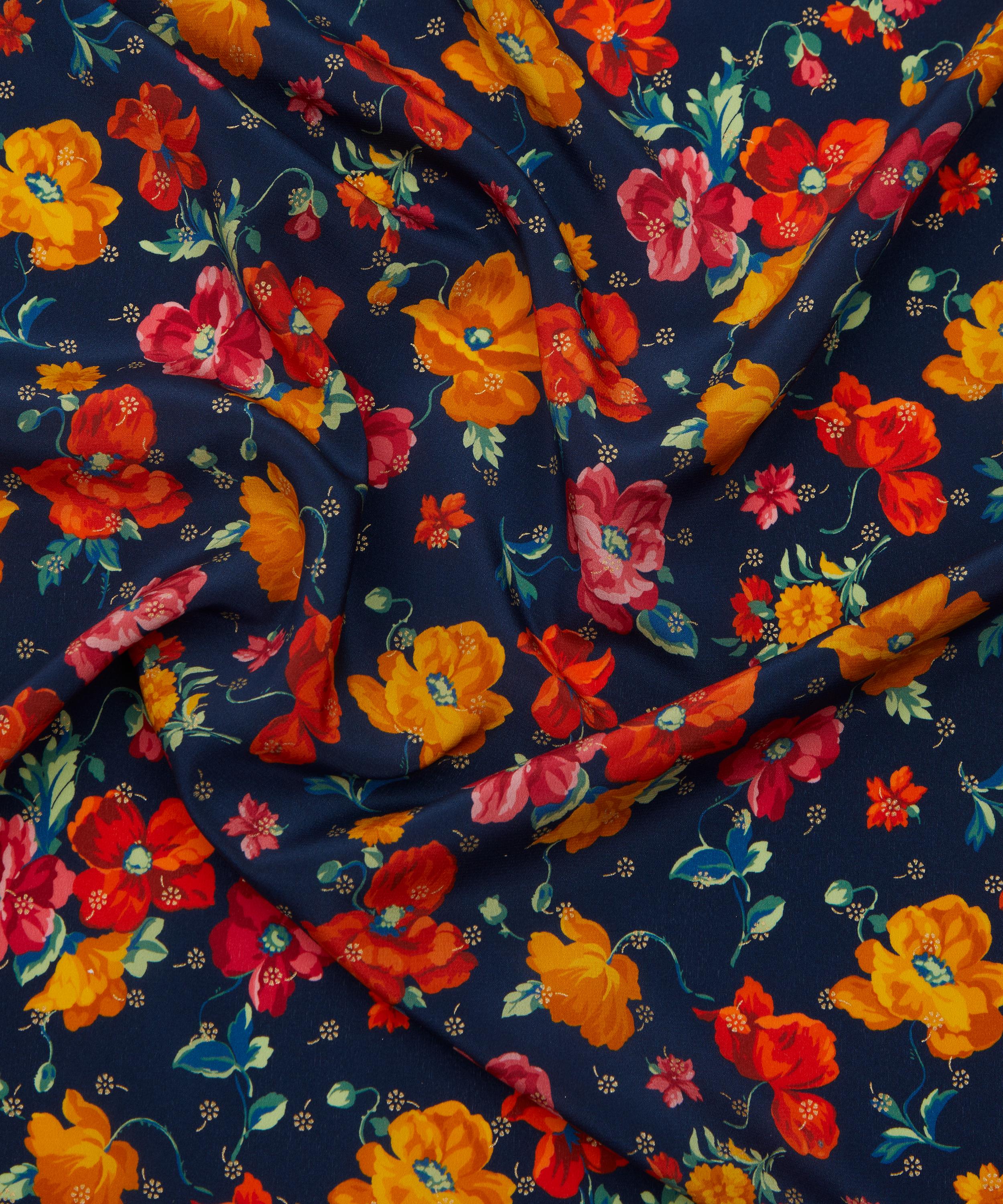 Liberty Fabrics - Grace Posy Blossom Metallics Crepe de Chine image number 3