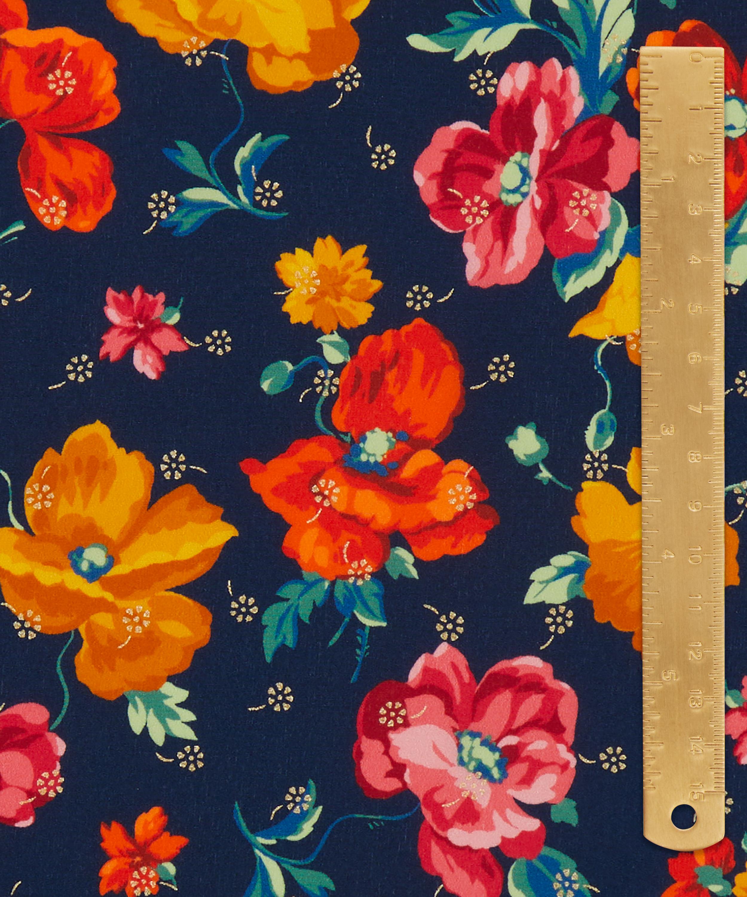 Liberty Fabrics - Grace Posy Blossom Metallics Crepe de Chine image number 4