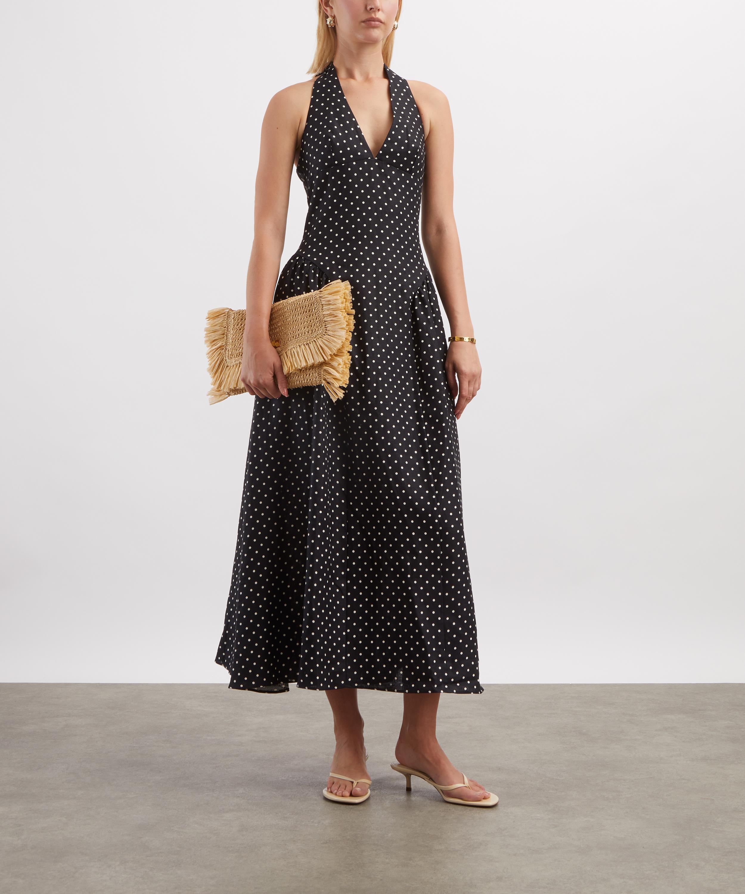 FAITHFULL - La Cala Polka-Dot Midi Dress image number 1