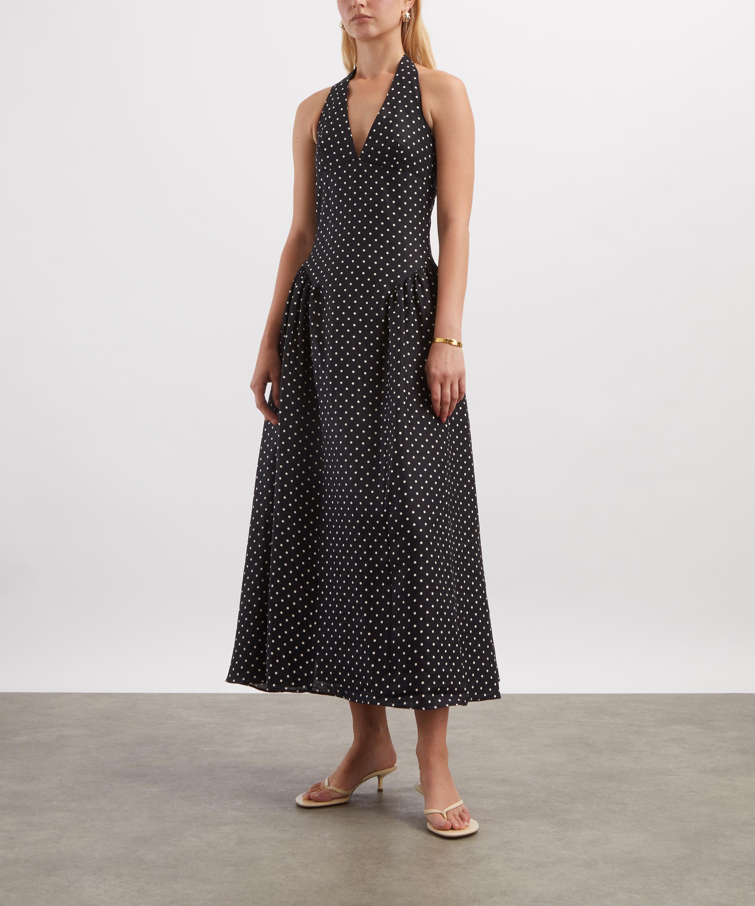 FAITHFULL - La Cala Polka-Dot Midi Dress image number 2