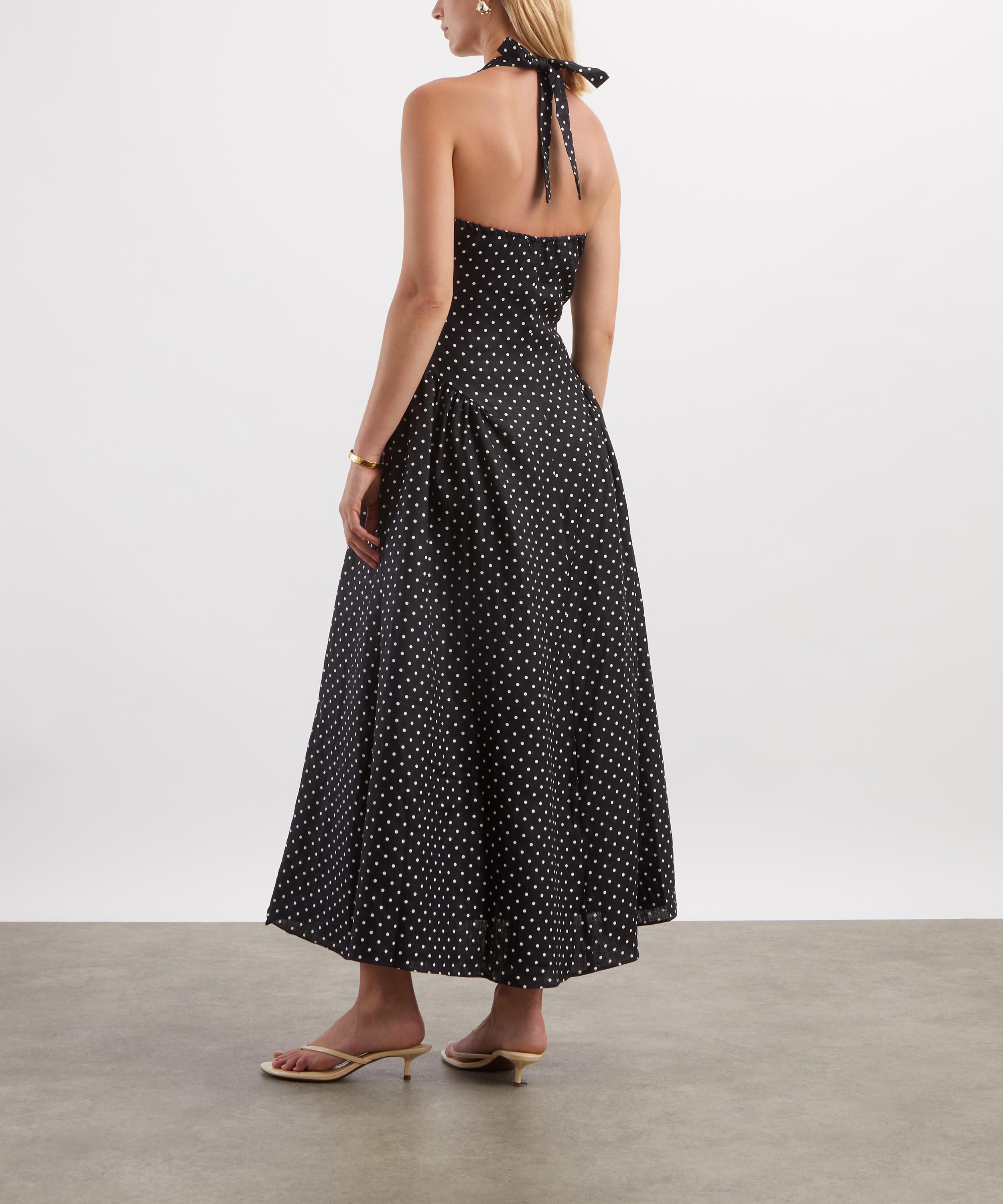 FAITHFULL - La Cala Polka-Dot Midi Dress image number 3