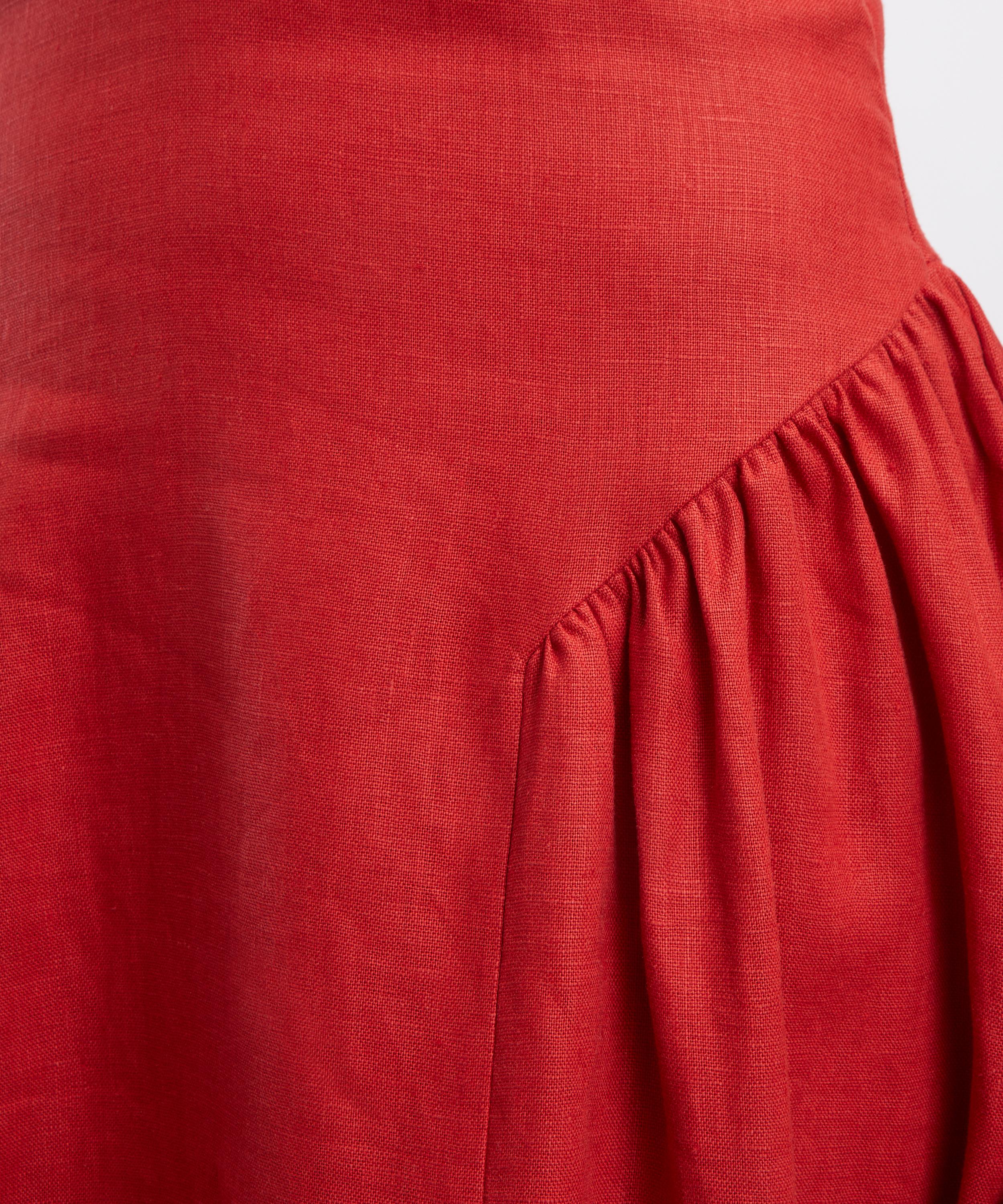 FAITHFULL - La Cala Red Midi Dress image number 4