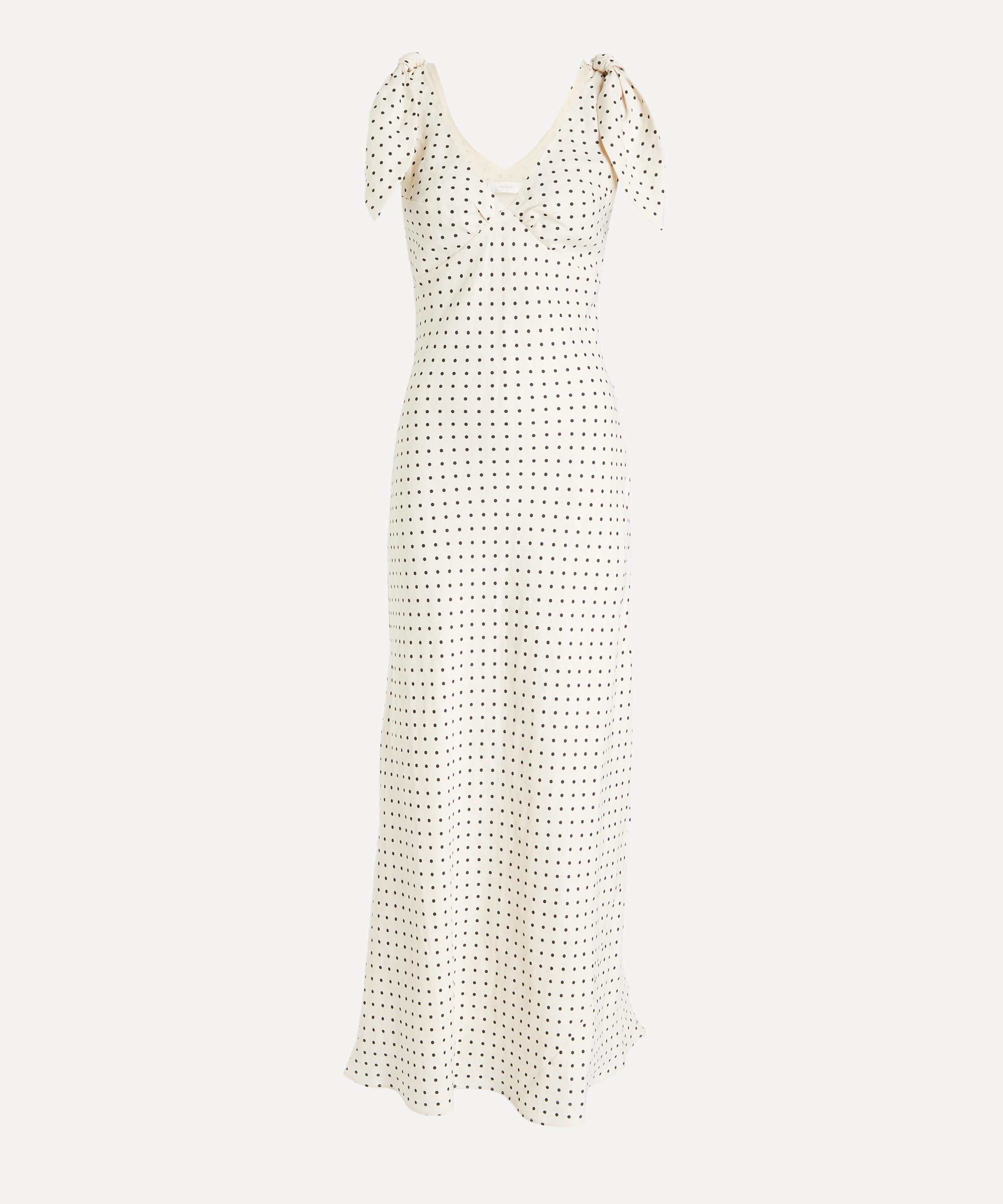 FAITHFULL - Solana Polka-Dot Midi Dress image number 0