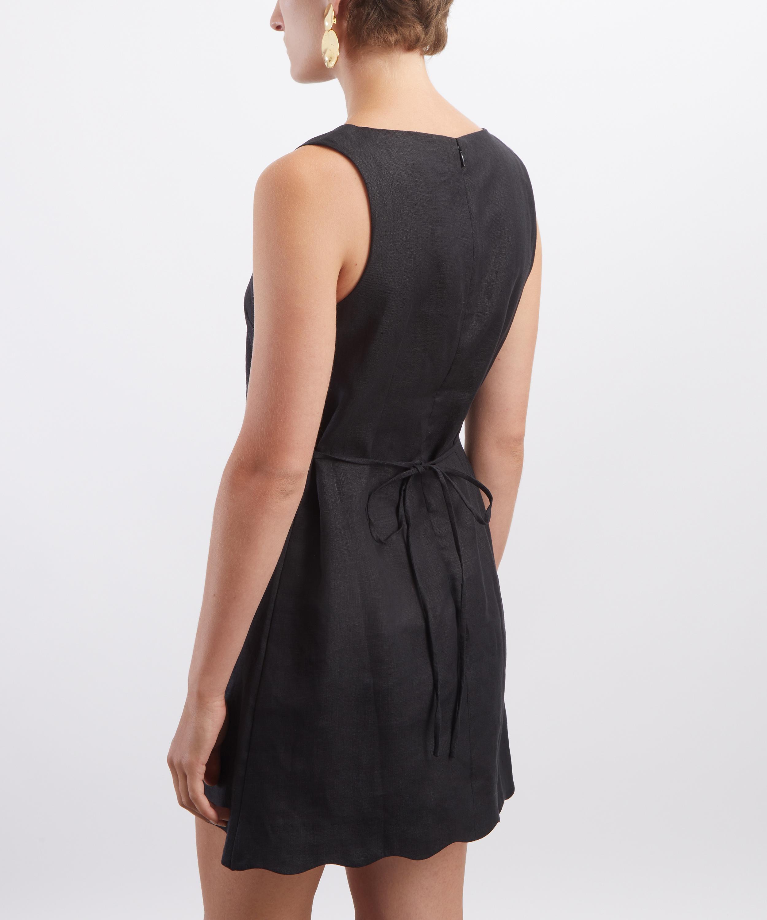 FAITHFULL - Alondra Black Mini Dress image number 3