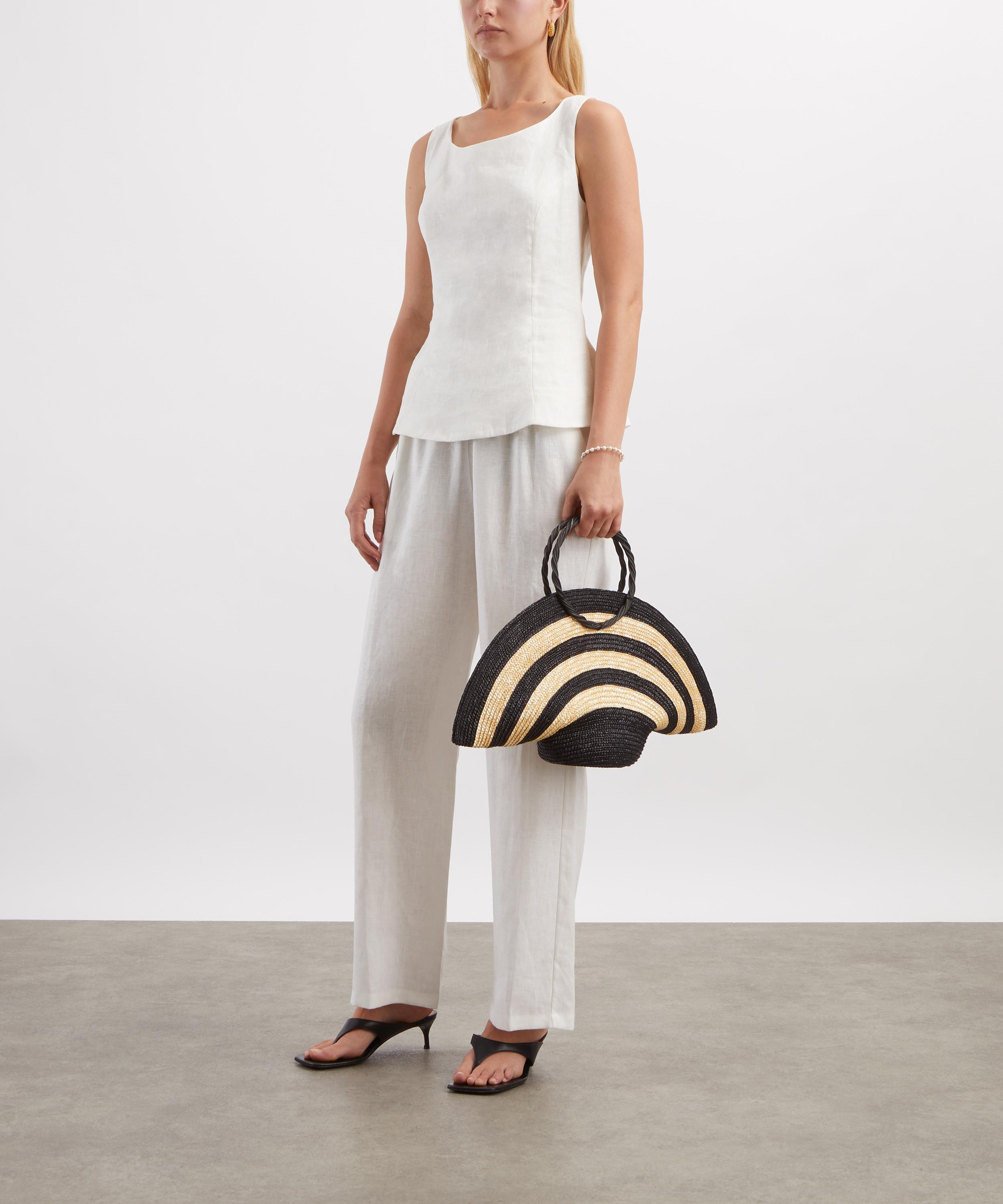FAITHFULL - Capriola White Linen Trousers image number 1