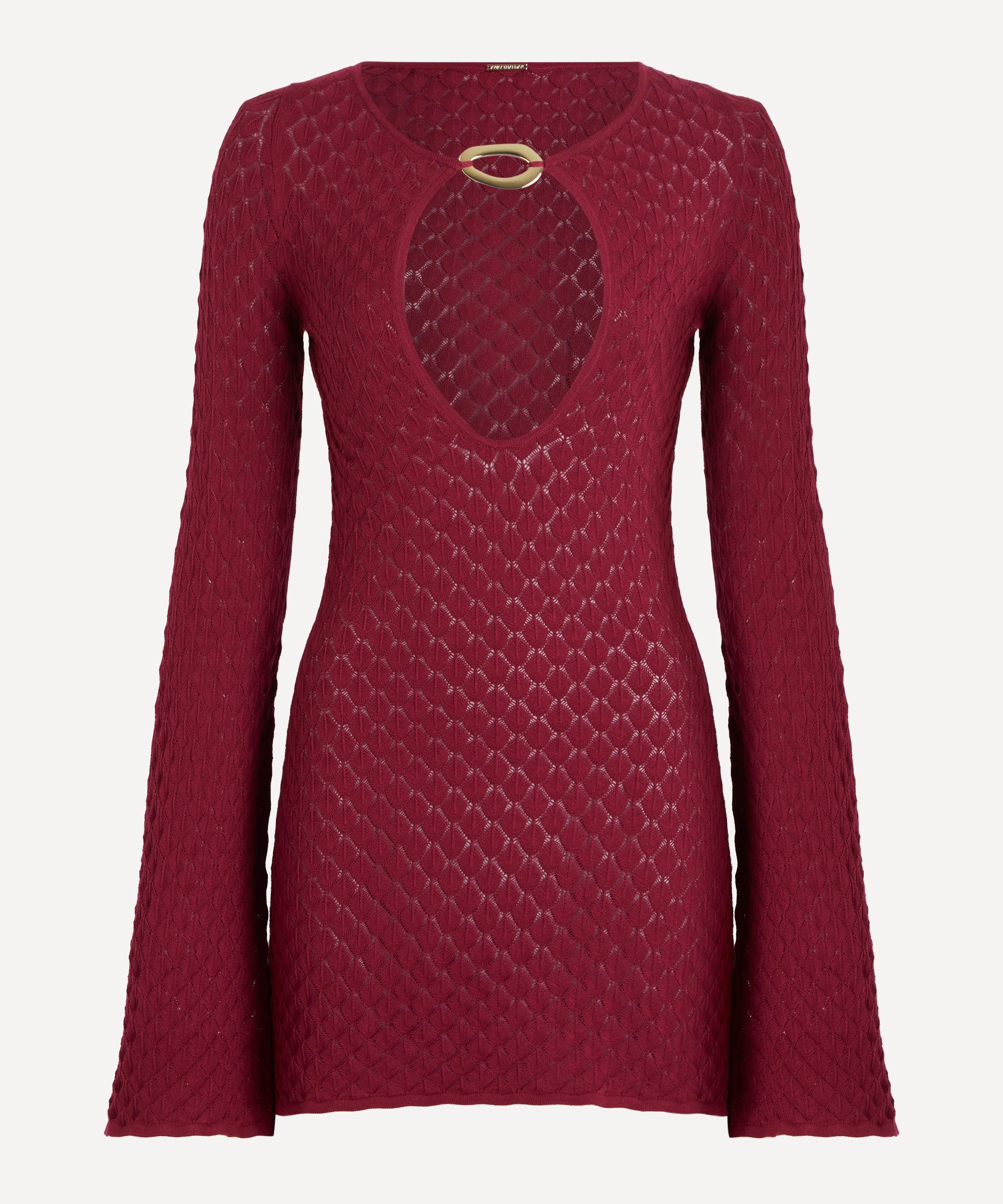 Away That Day - Havana Cassis Crochet Mini Dress&nbsp;