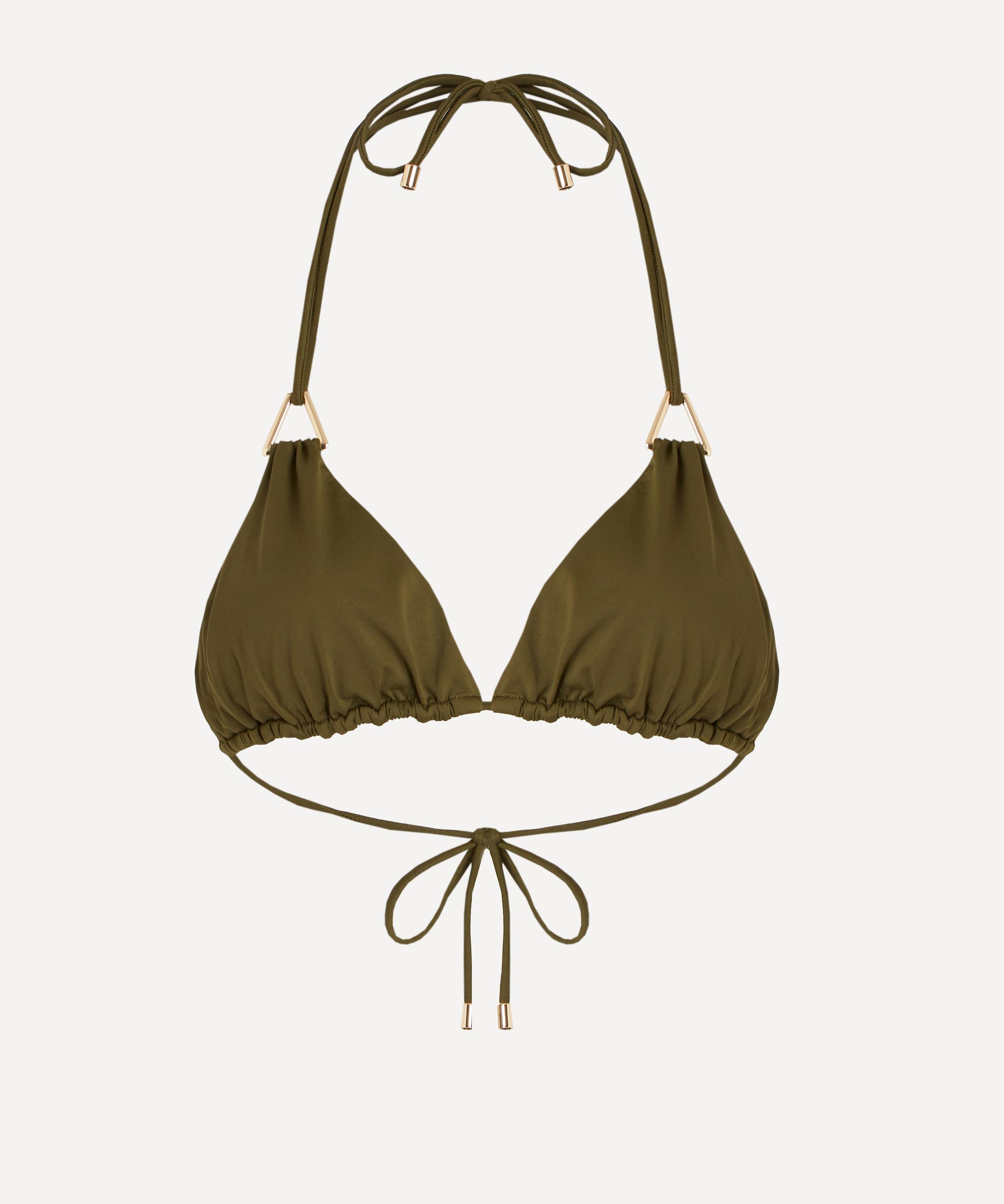 Away That Day - Gili Juniper Green Bikini Top