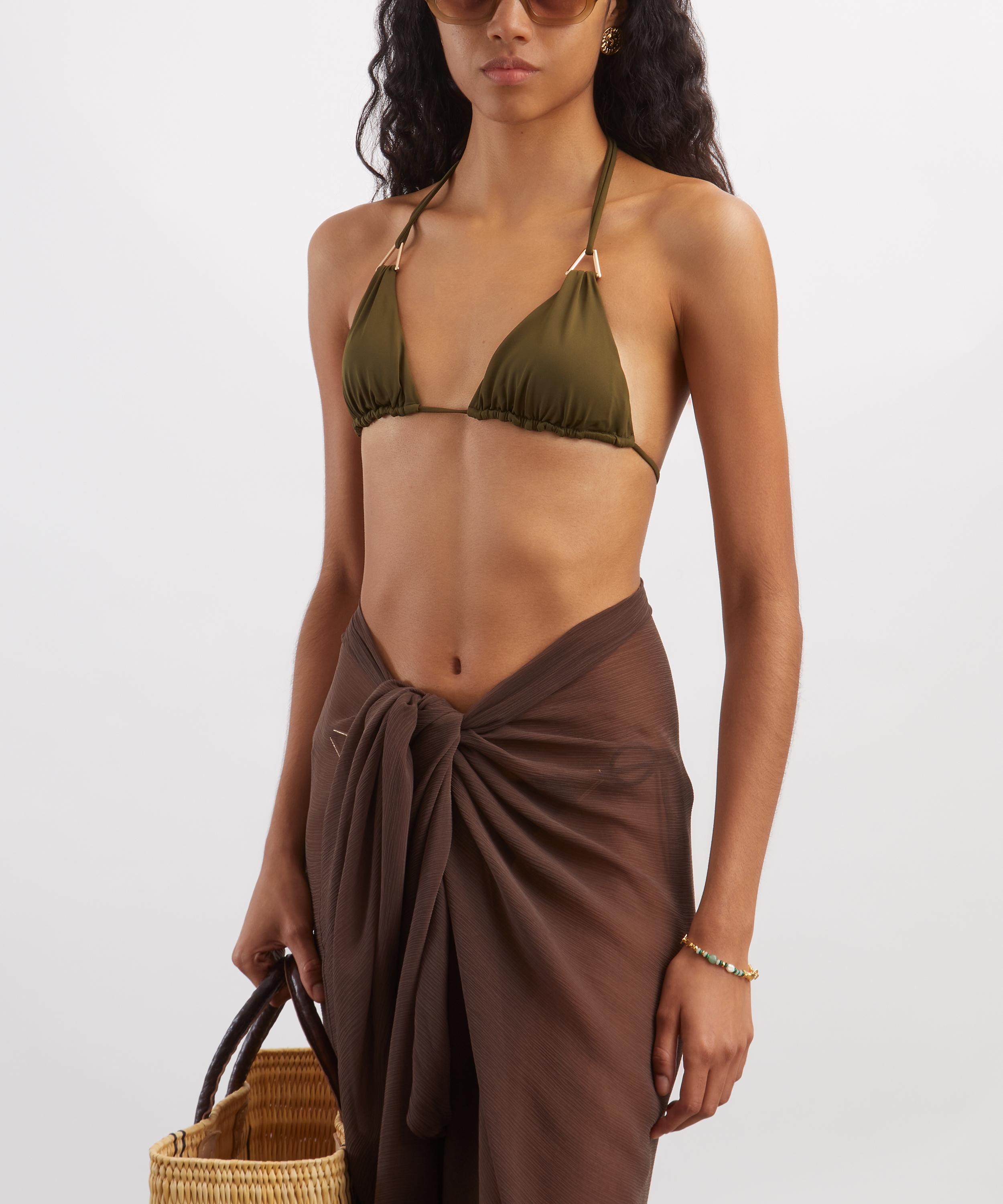 Away That Day - Gili Juniper Green Bikini Top image number 1
