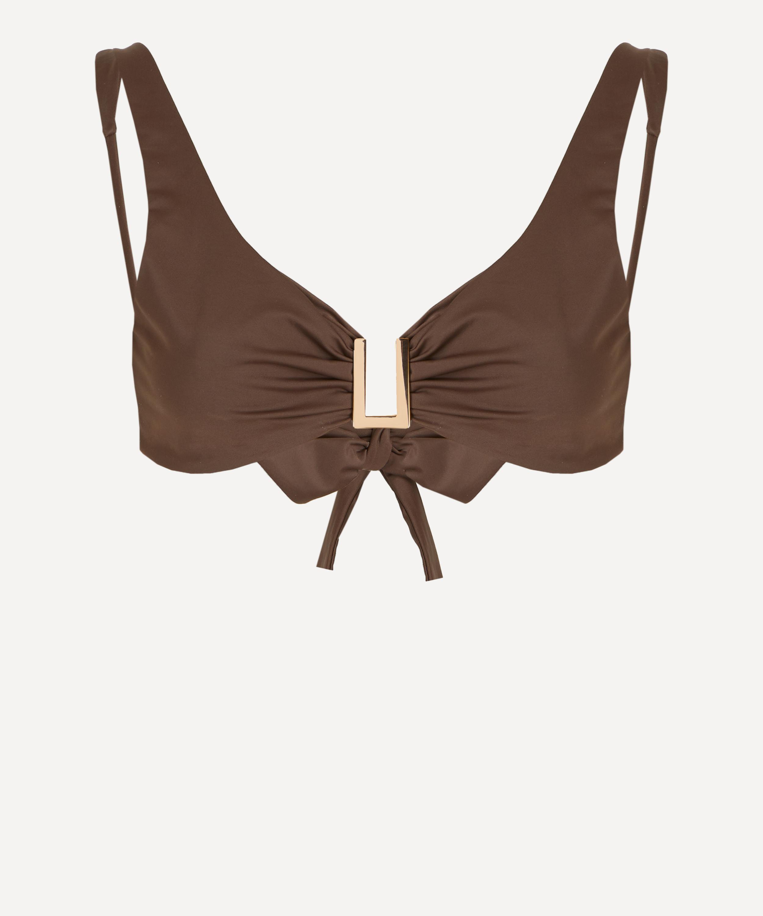 Away That Day - Porto Cerve Espresso Bikini Top