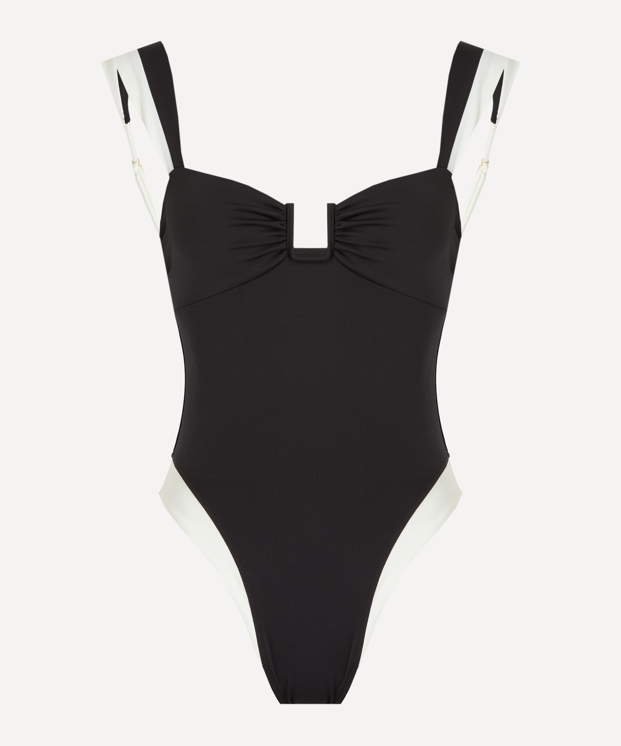 Away That Day - Cannes Black-Ivory Pyratex Swimsuit