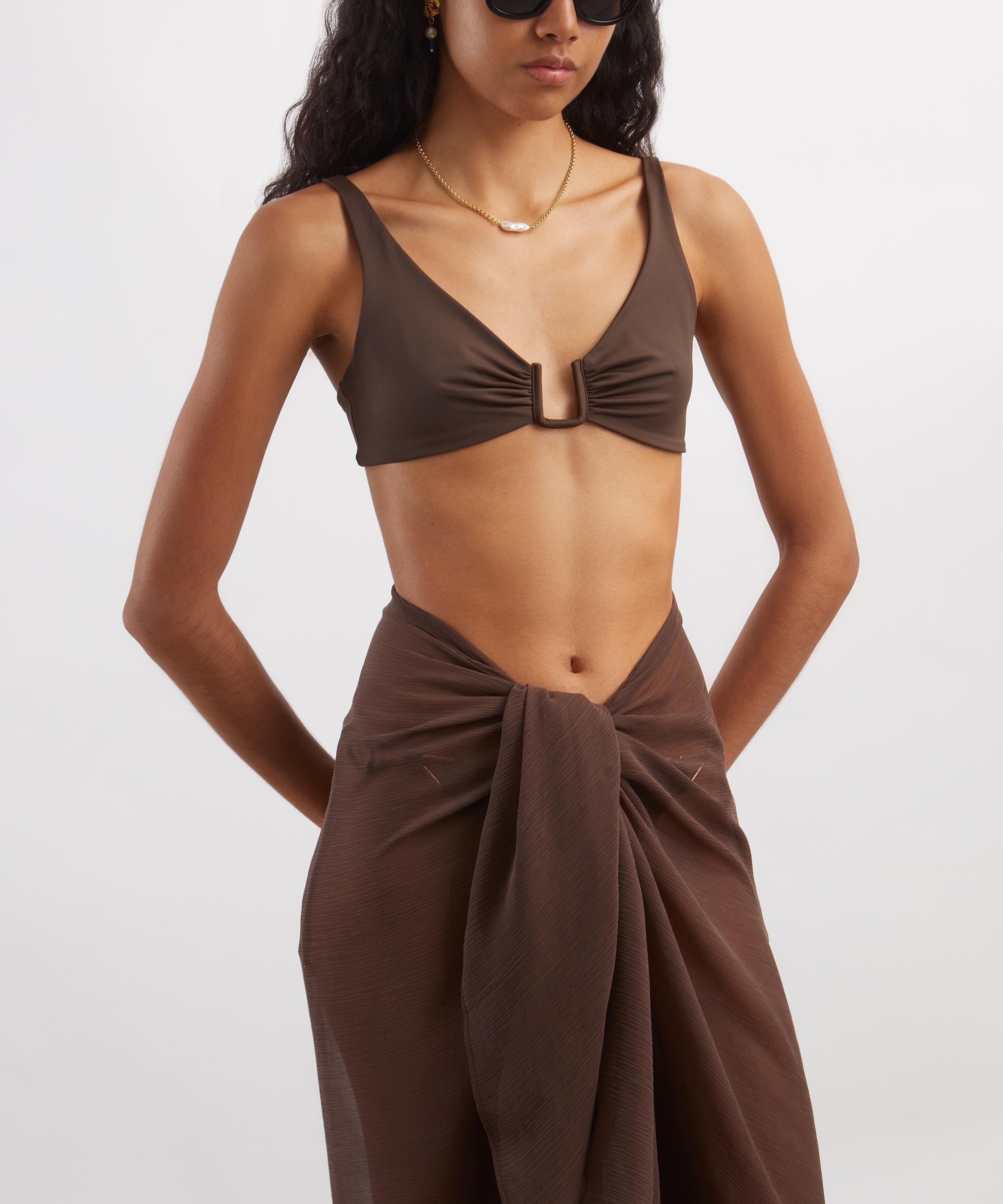 Away That Day - Palma Espresso Bikini Top image number 1