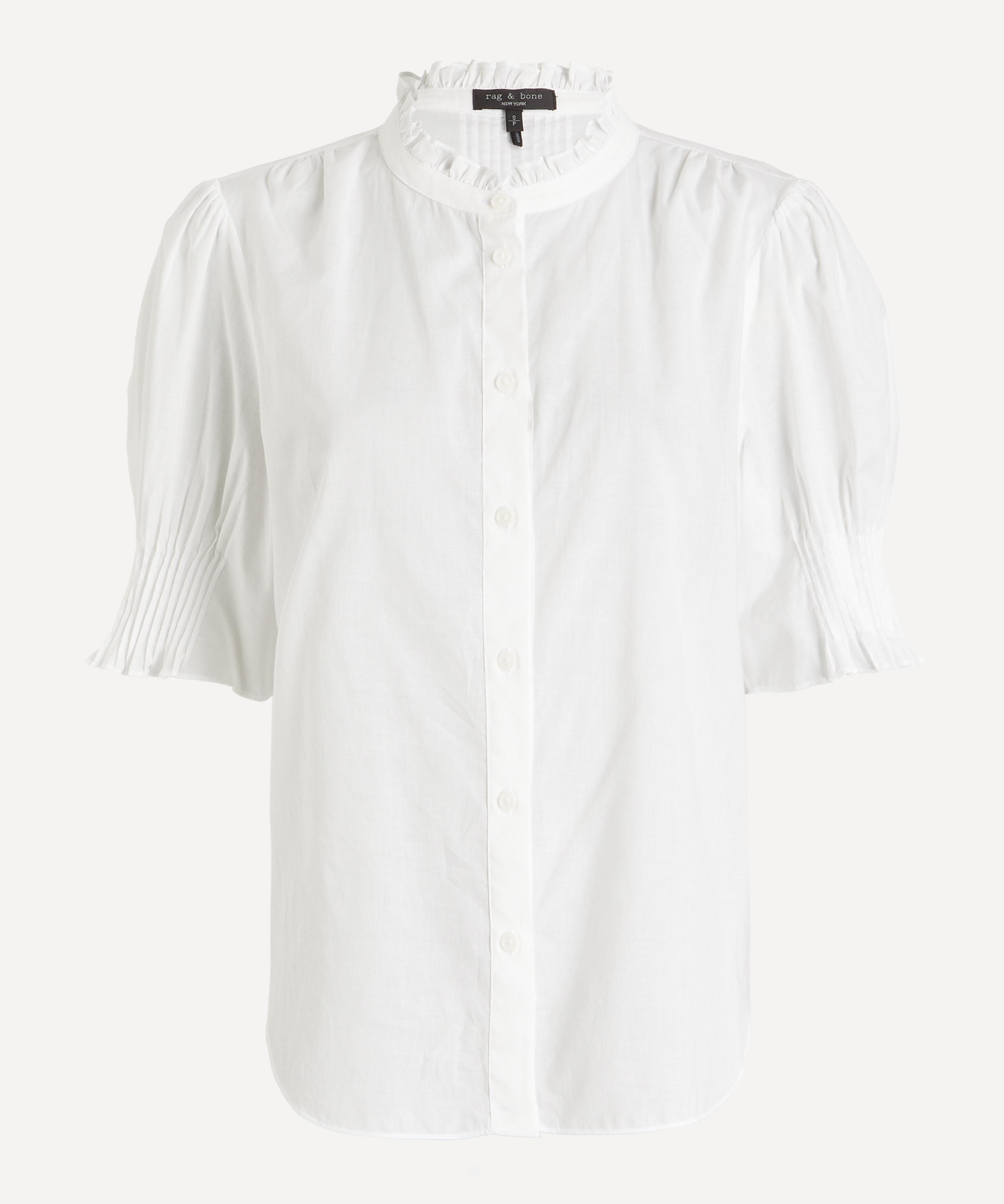 Rag & Bone - Dakota Short Puff-Sleeve Cotton Shirt image number 0