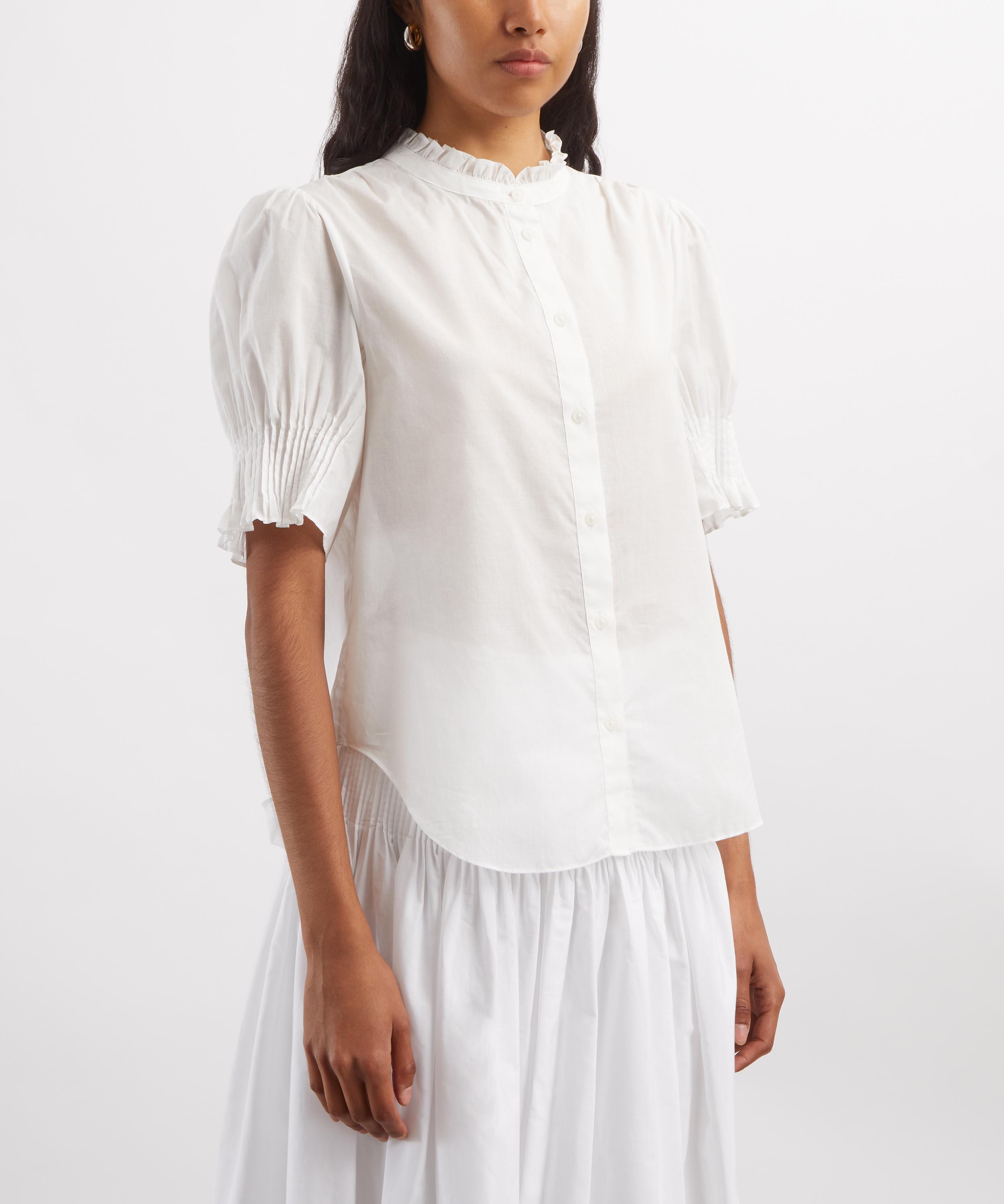 Rag & Bone - Dakota Short Puff-Sleeve Cotton Shirt image number 2