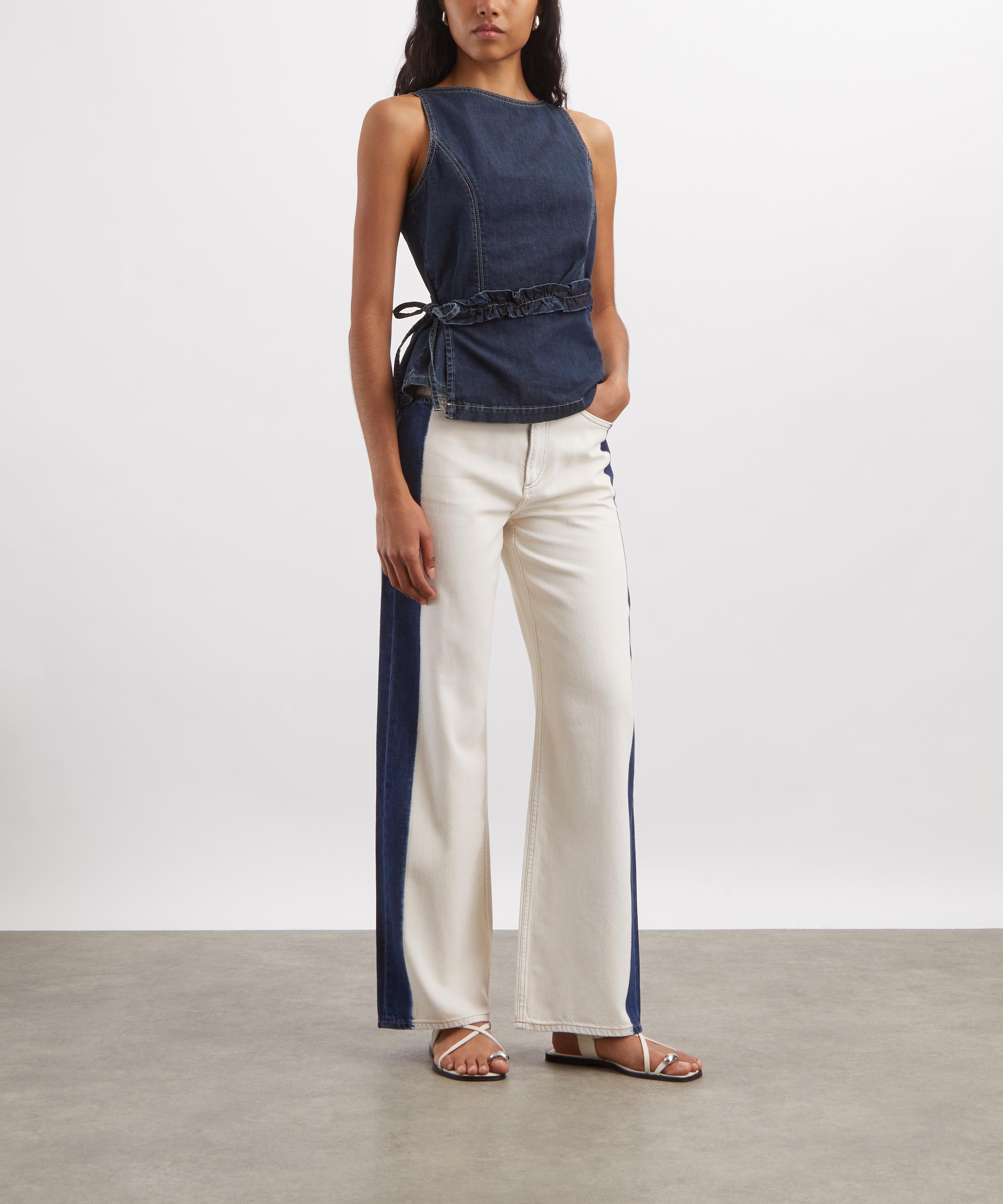 Rag & Bone - Logan Wide-Leg Jeans in Dark Bleach image number 1