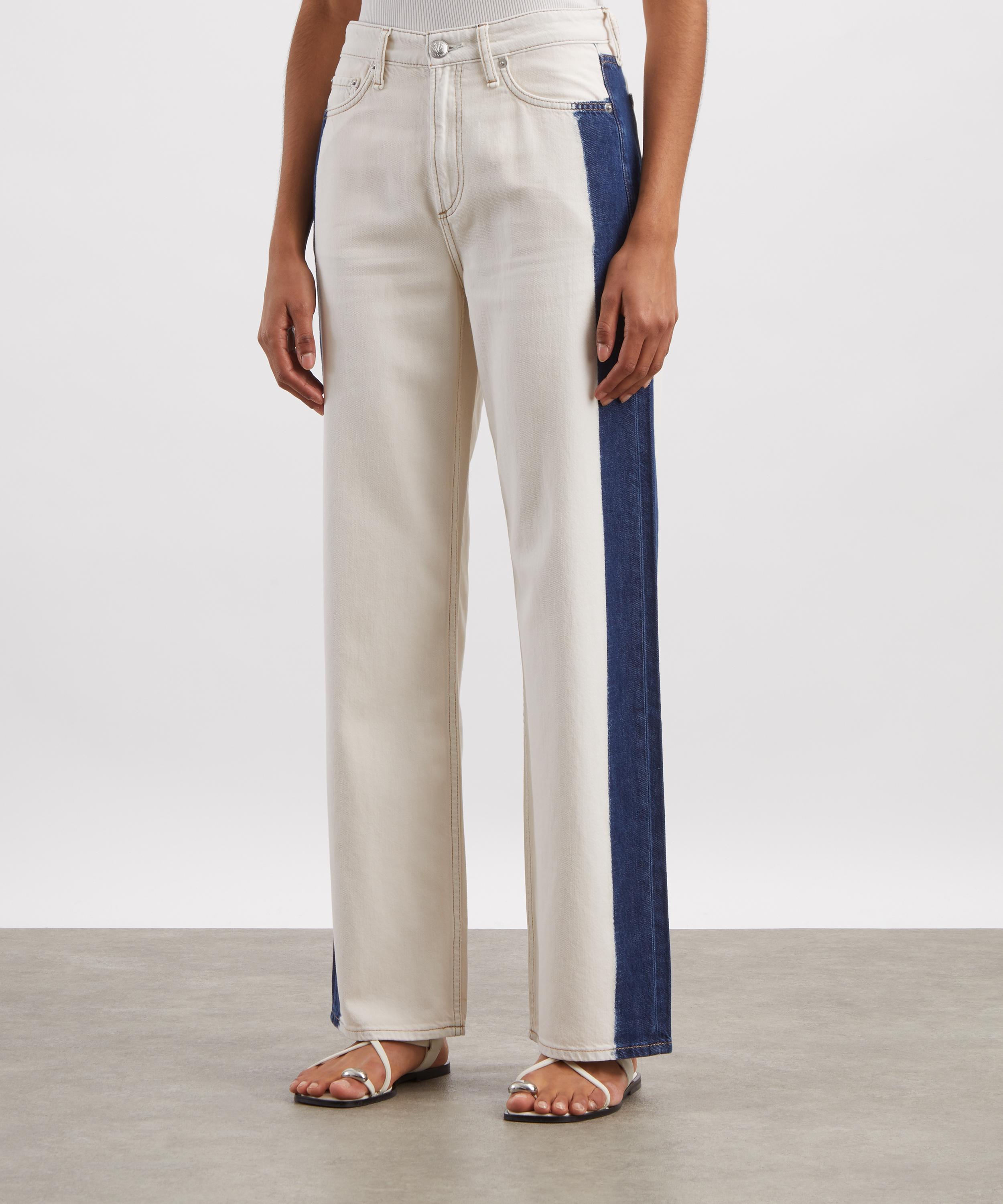 Rag & Bone - Logan Wide-Leg Jeans in Dark Bleach image number 2