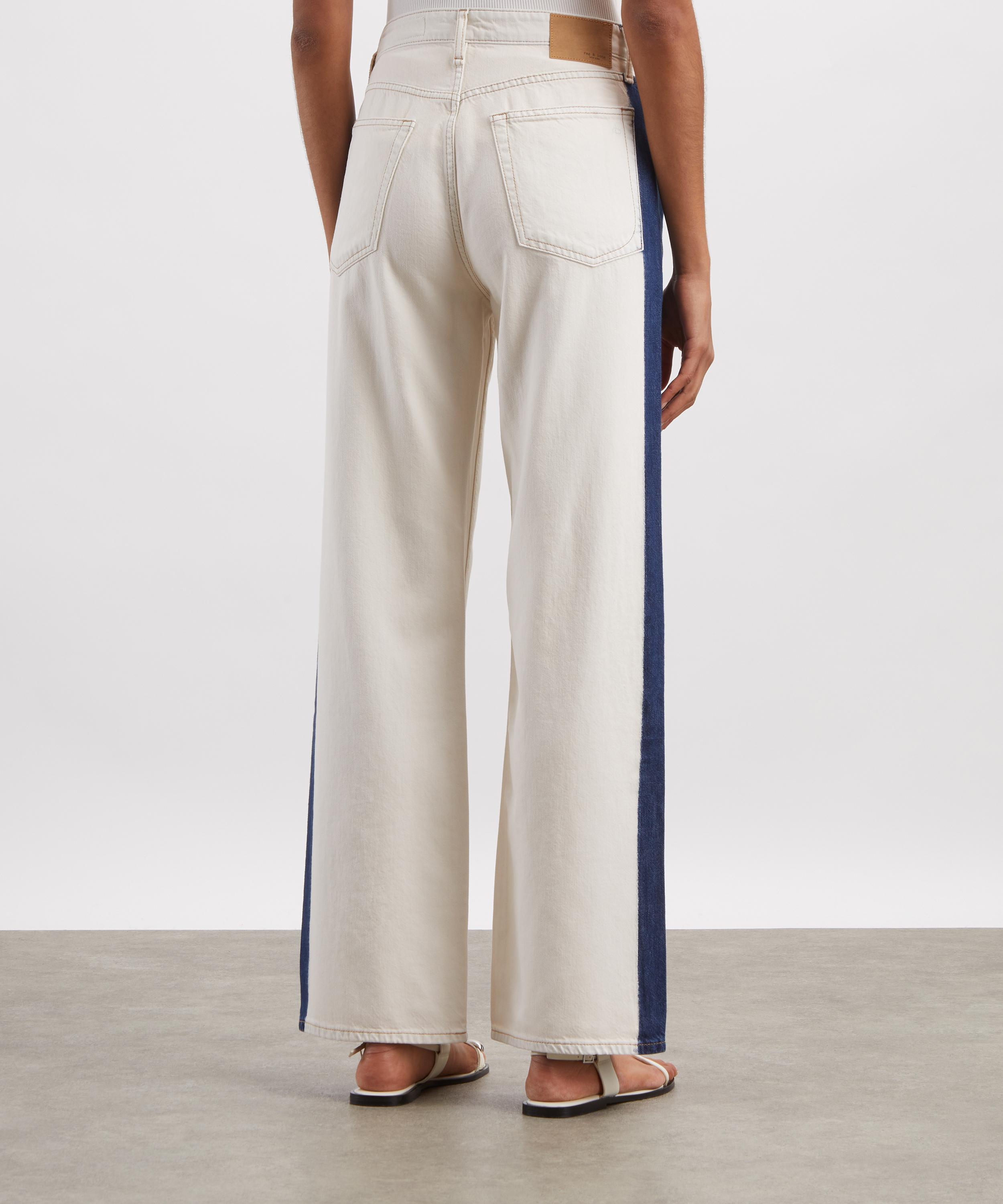 Rag & Bone - Logan Wide-Leg Jeans in Dark Bleach image number 3