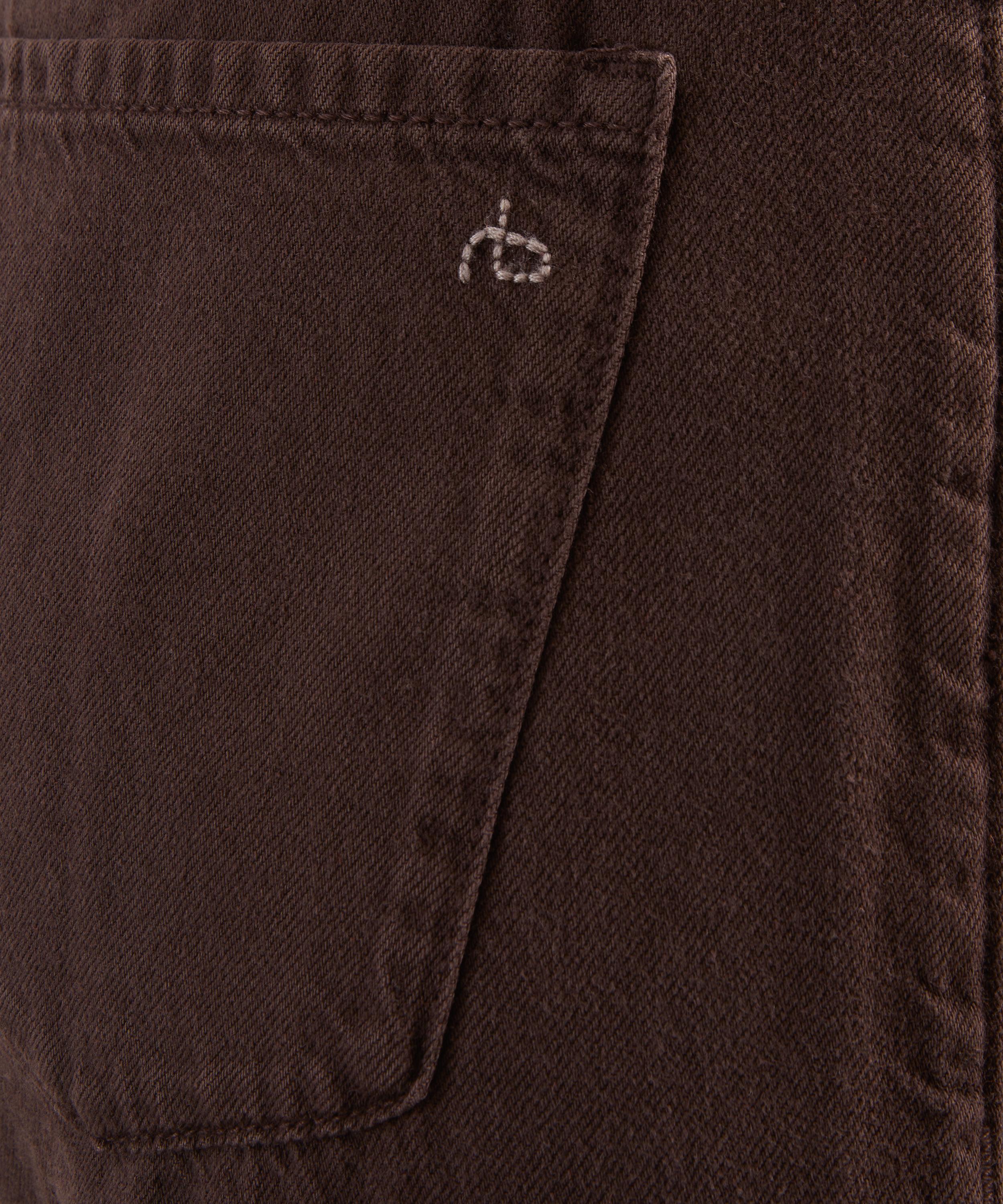 Rag & Bone - Phoebe Drawstring Wide-Leg Jeans in Dark Brown image number 4