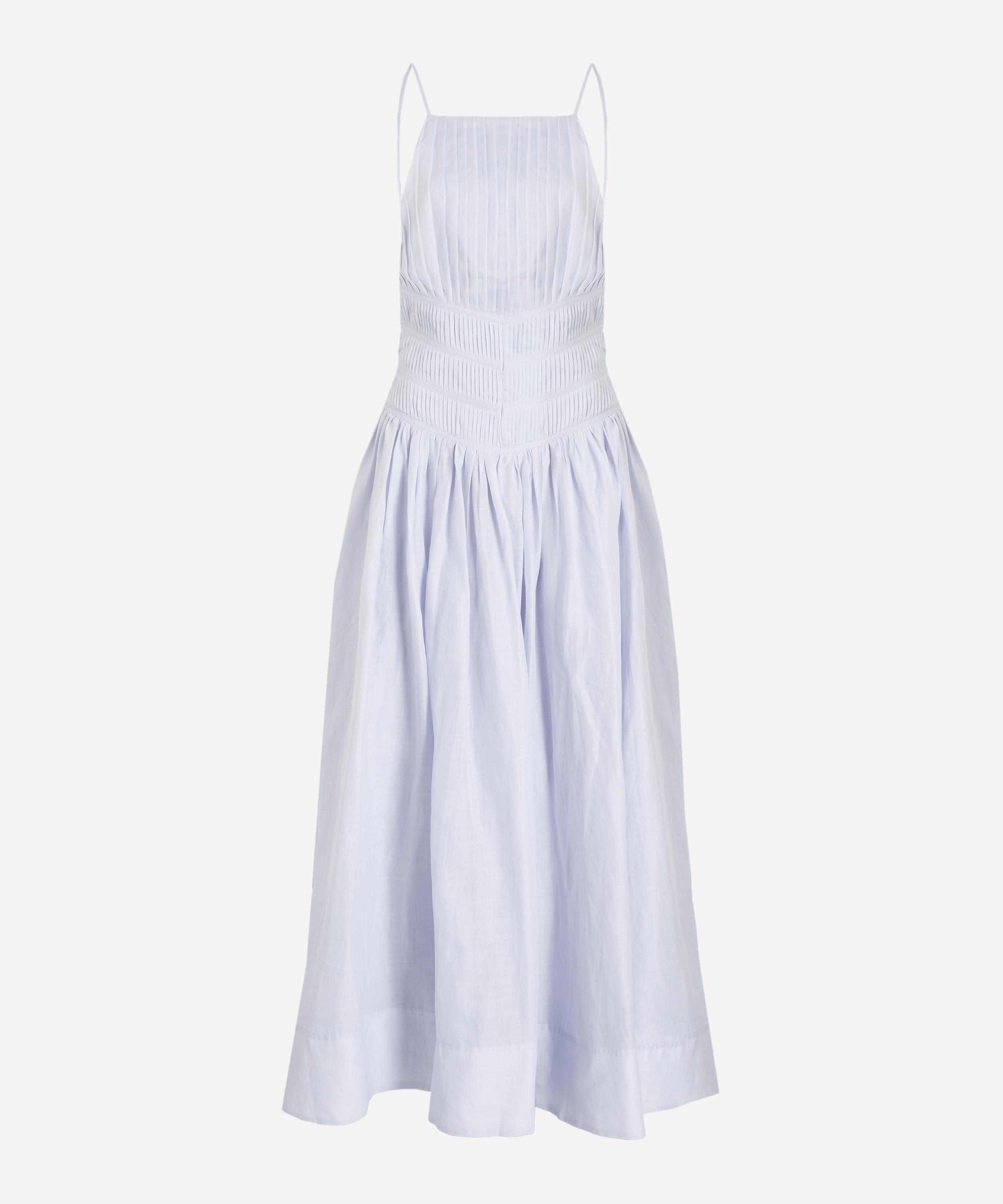 aje maxi dress Rosie silk and cotton-blend - pink 8% linen Runs true to size Aje Voyager Maxi Dress in