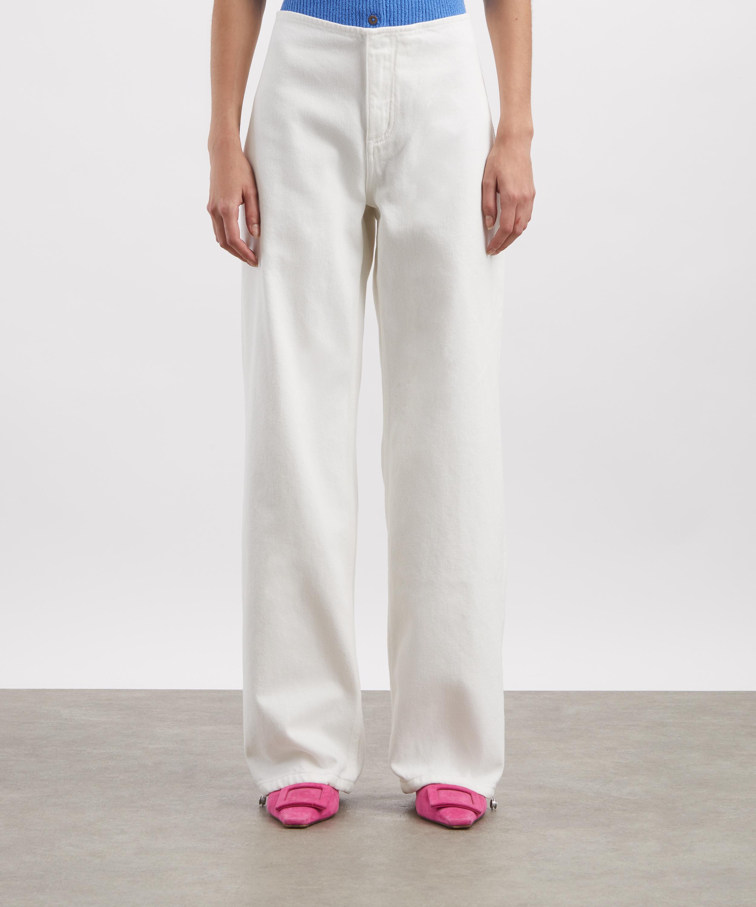 Still Here - Sport Low-Rise Relaxed Jeans in Milk image number 2