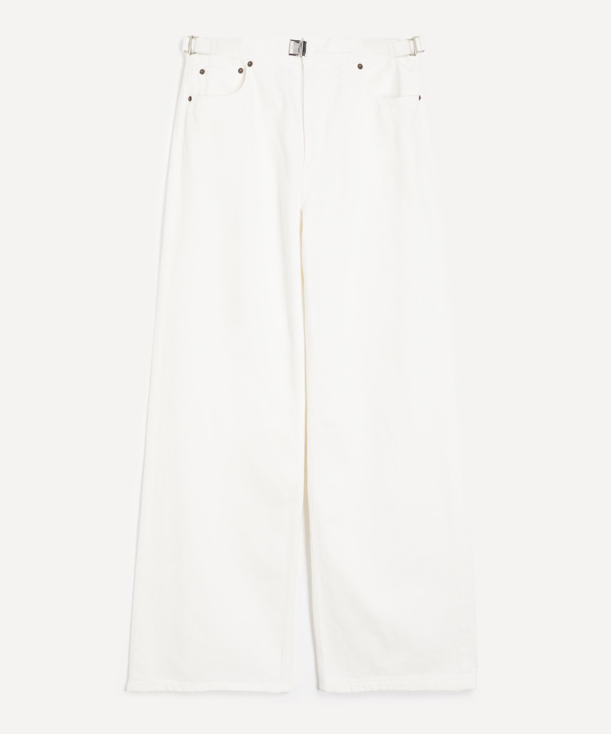 Still Here - Buckle Relaxed Jeans in Milk