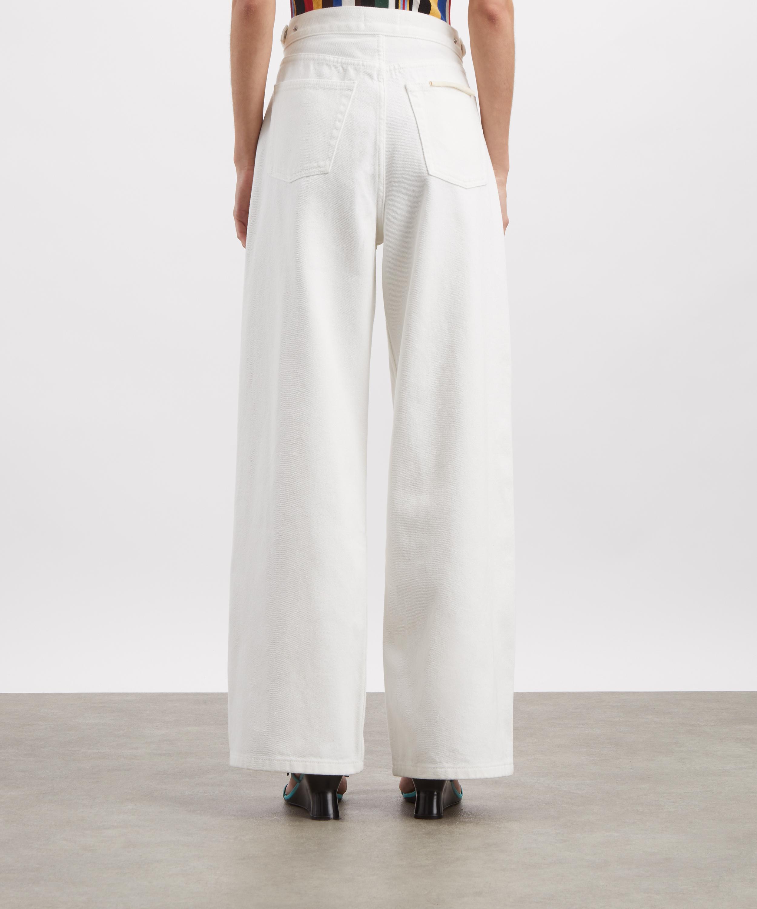 Still Here - Buckle Relaxed Jeans in Milk image number 3