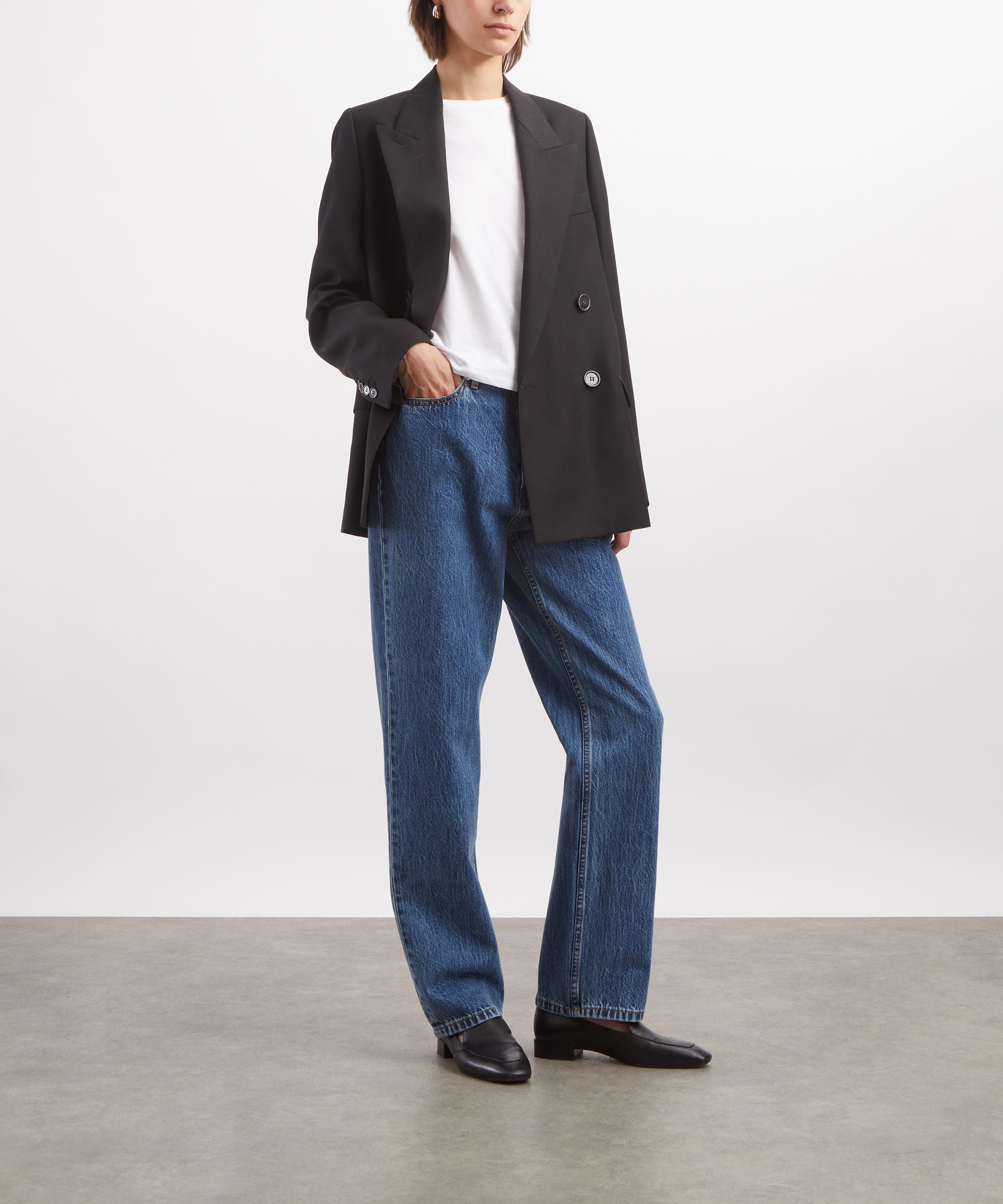 Still Here - Childhood High-Rise Straight-Leg Jeans in Classic Blue image number 1