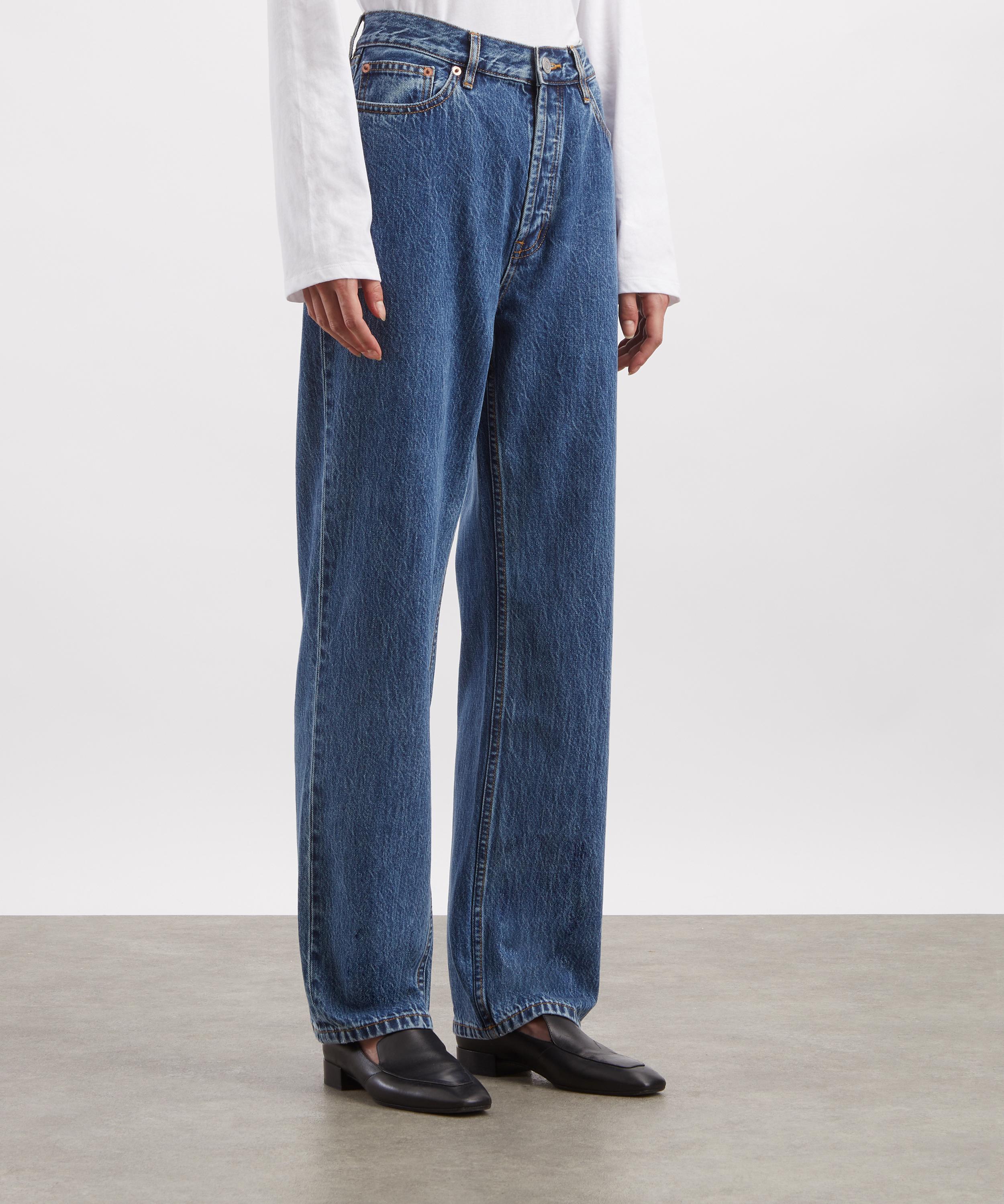 Still Here - Childhood High-Rise Straight-Leg Jeans in Classic Blue image number 2