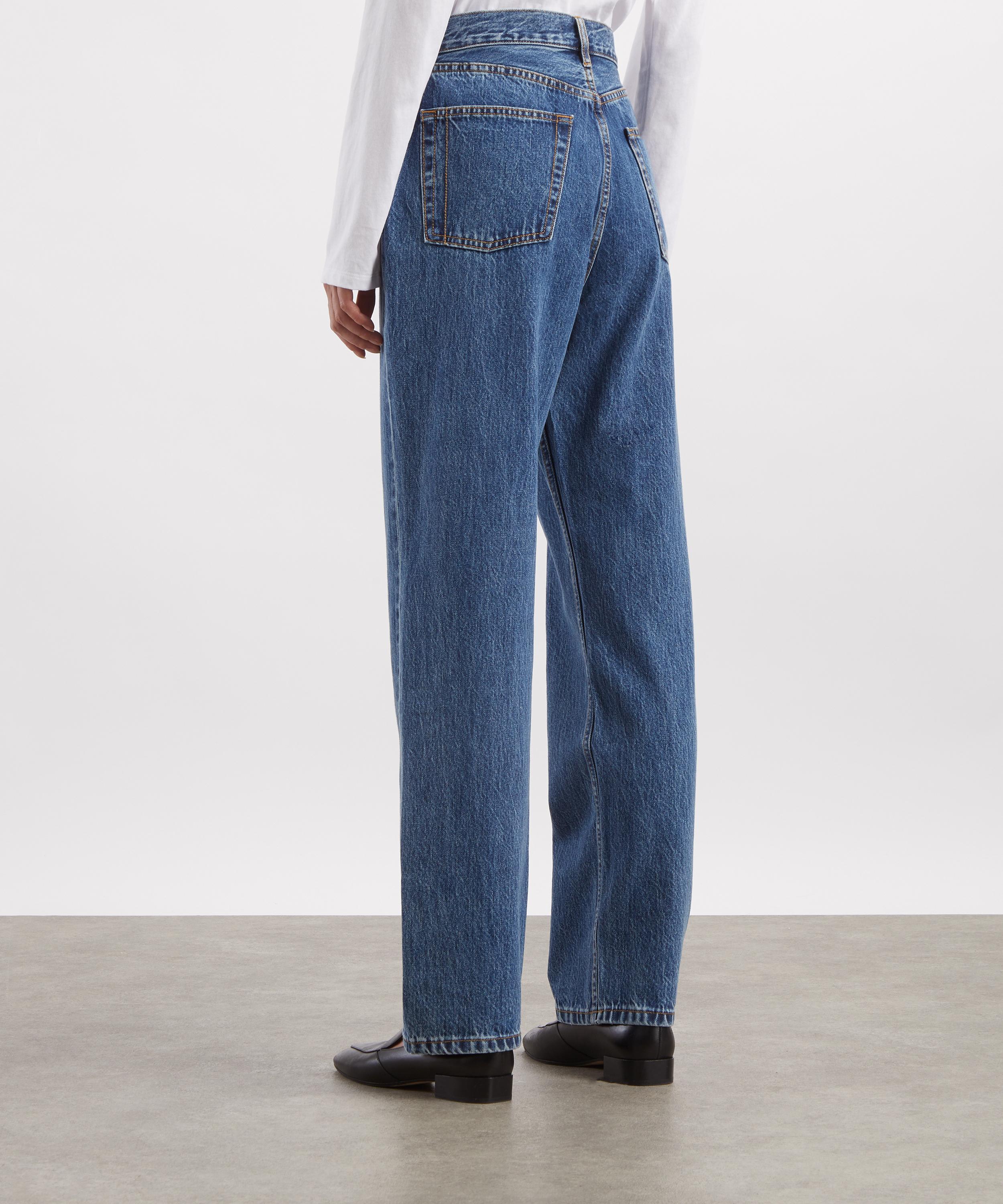 Still Here - Childhood High-Rise Straight-Leg Jeans in Classic Blue image number 3