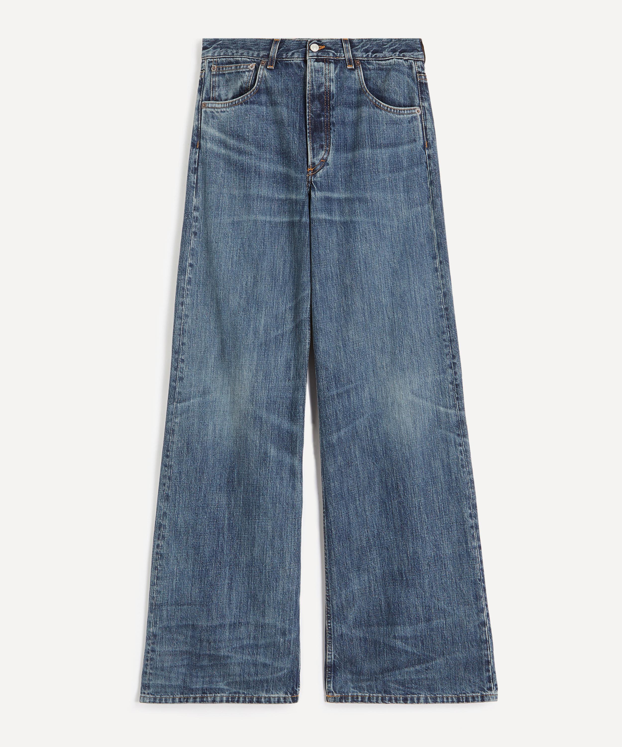 JEANERICA - Kyoto Jeans in Dark-Blue Righe