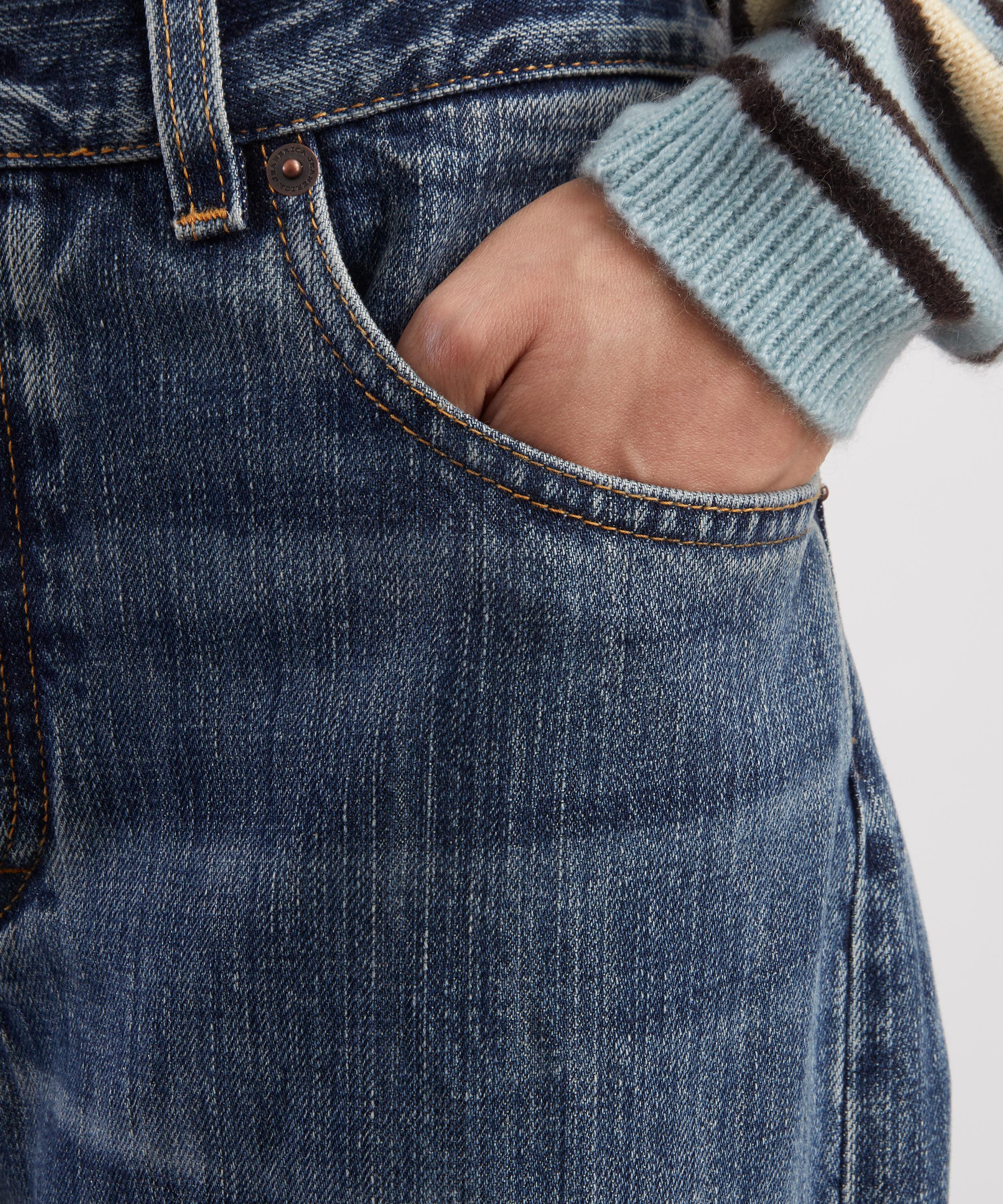 JEANERICA - Kyoto Jeans in Dark-Blue Righe image number 4