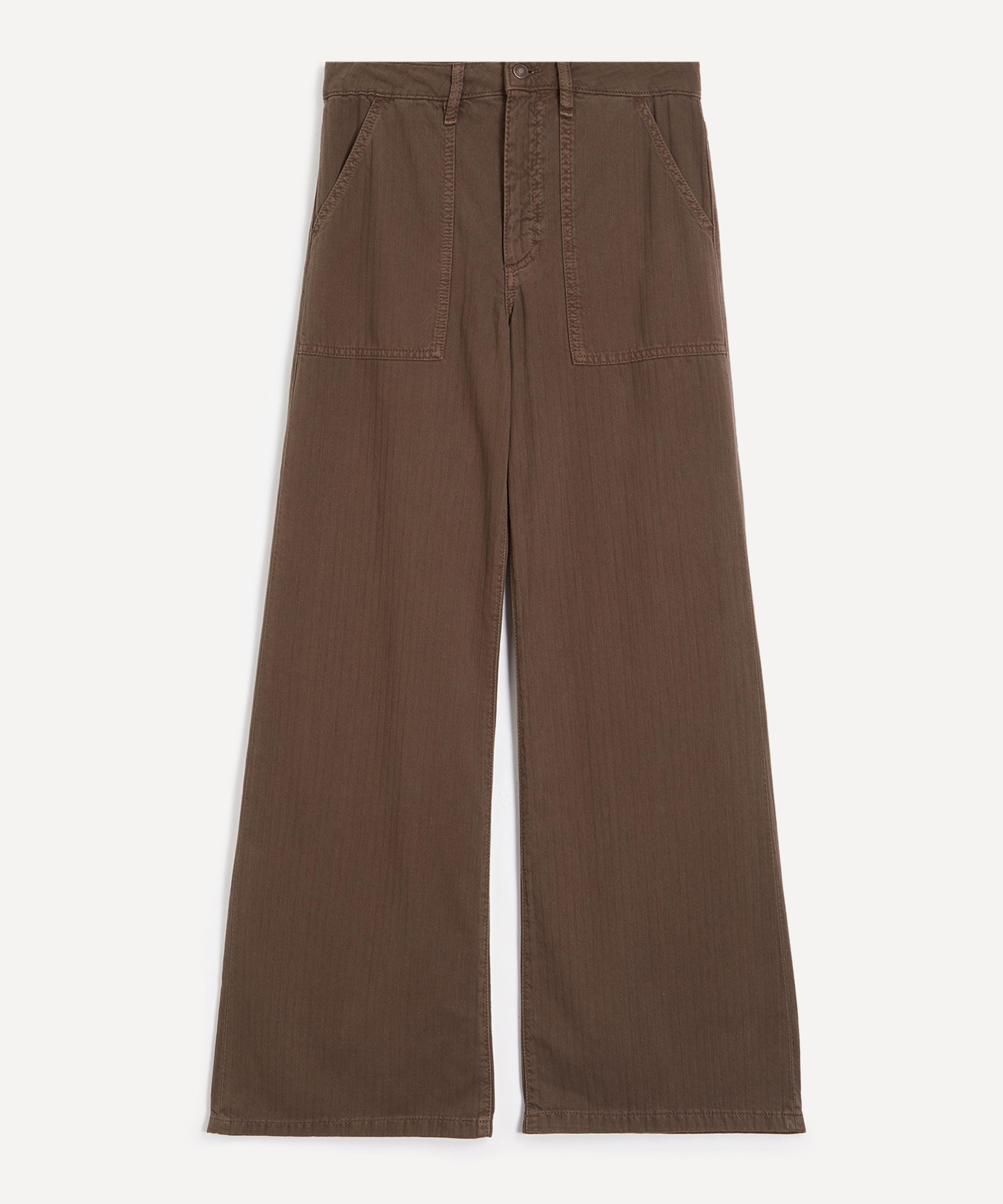 JEANERICA - Guell Flared Jeans in Chevron Brown
