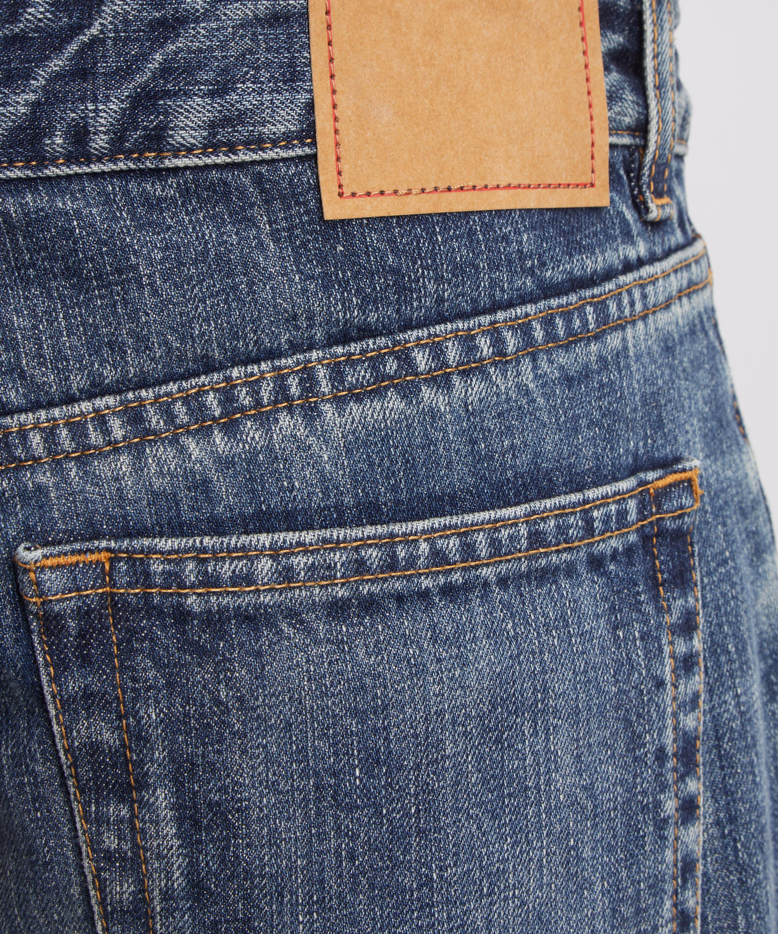 JEANERICA - Kyoto Droit Jeans in Dark-Blue Righe image number 4