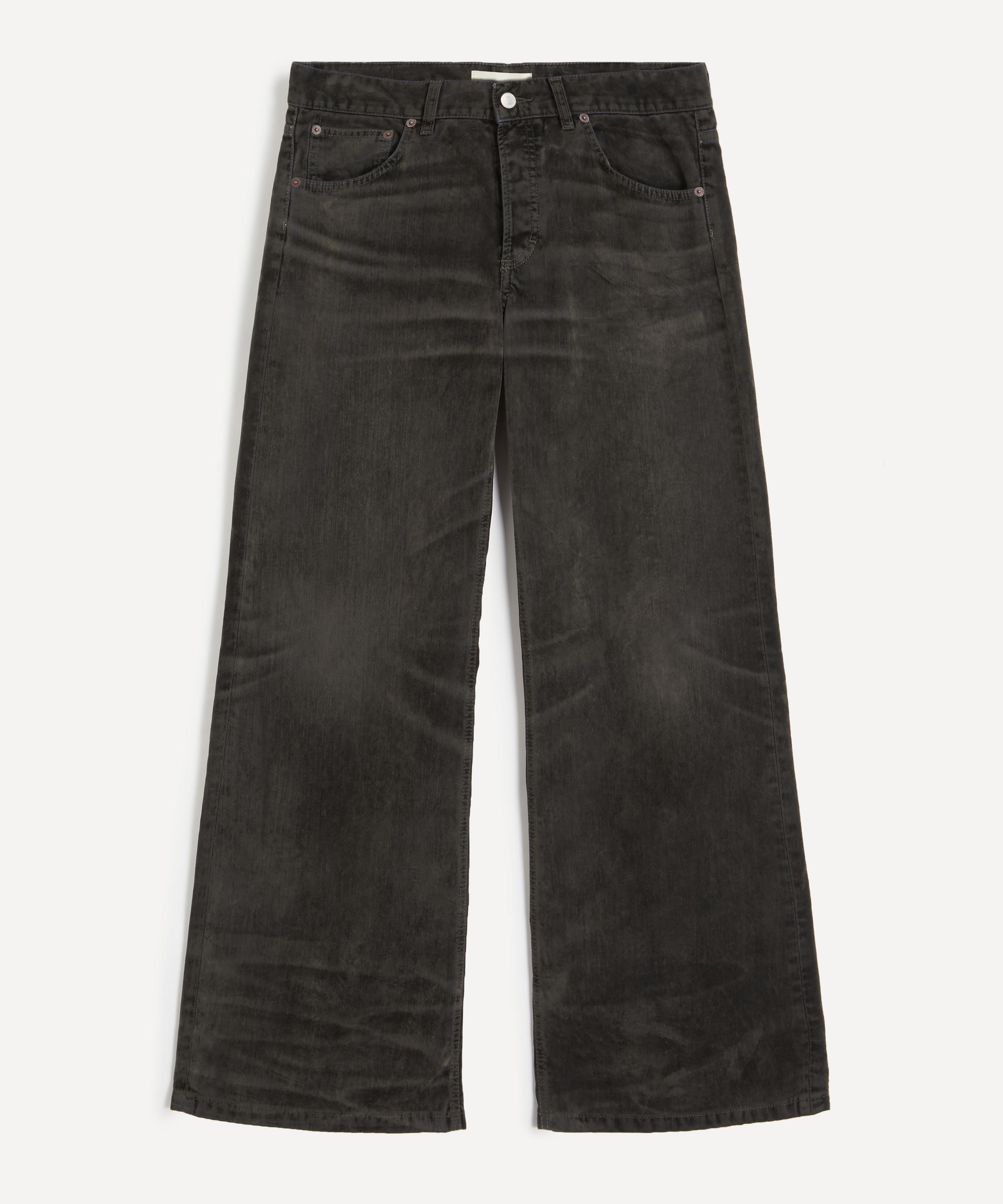 JEANERICA - Kyoto Droit Jeans in Grey Velvet